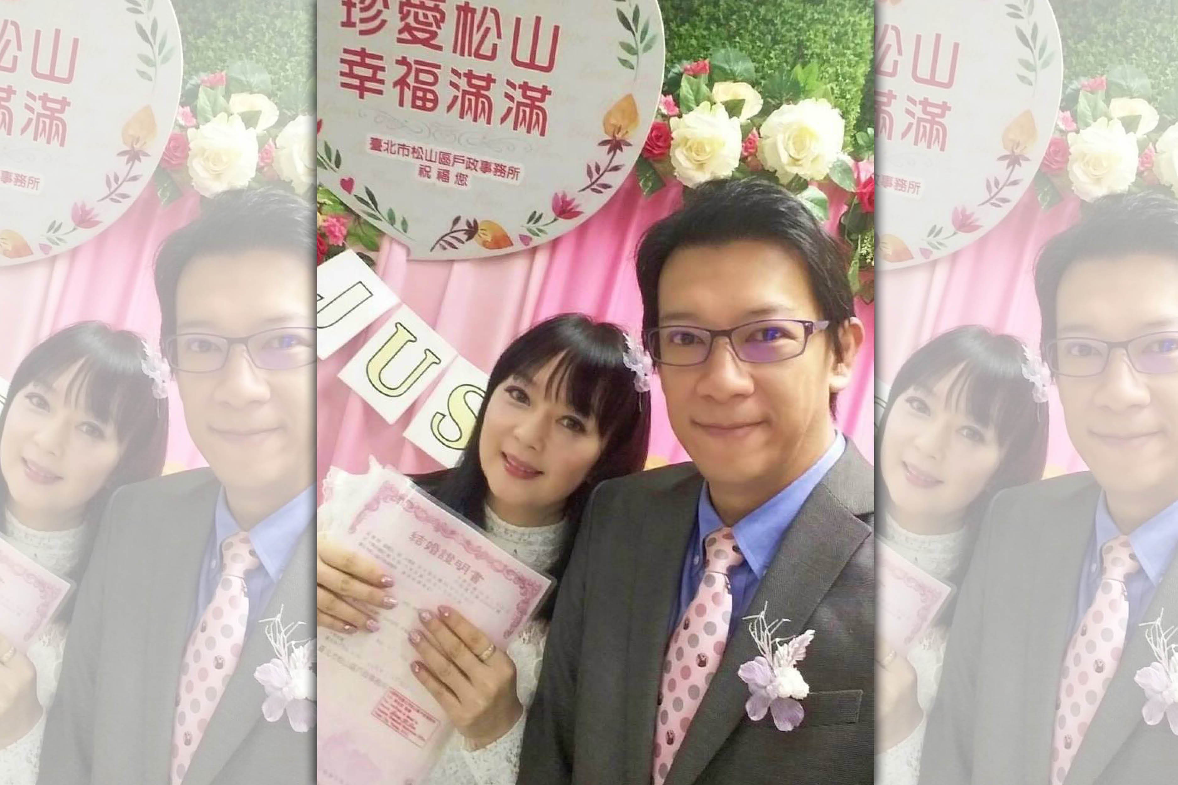 谷懷萱在臉書秀出和徐展元的合照，笑說之所以選在11月22日，是因為好記。（翻攝自我是谷懷萱粉專）