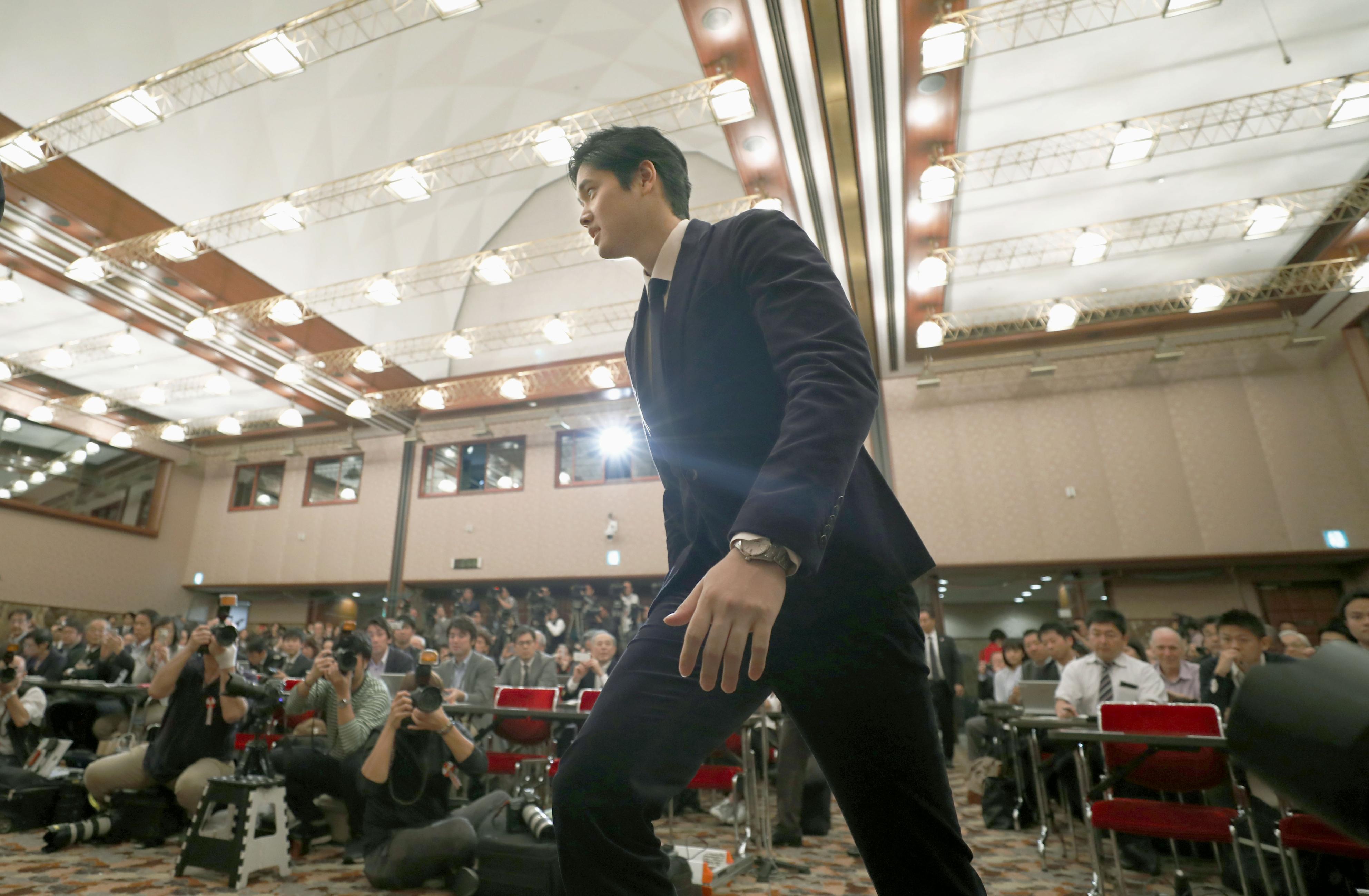 大谷翔平今（22）日對外召開記者會，他親口證實暫時沒有結婚計畫。（東方IC）