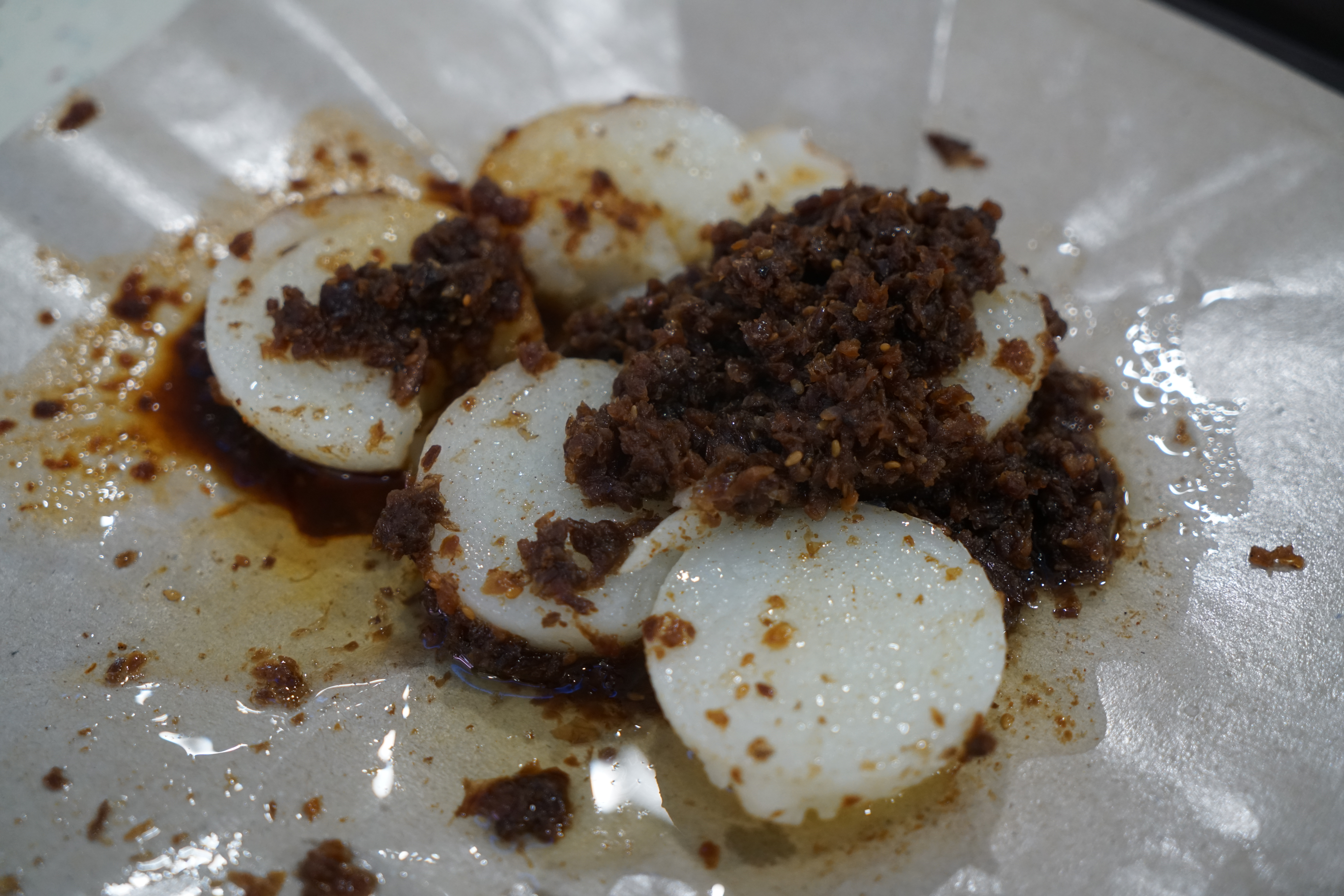 新加坡小吃「水粿」，是以米漿做成的粿食。