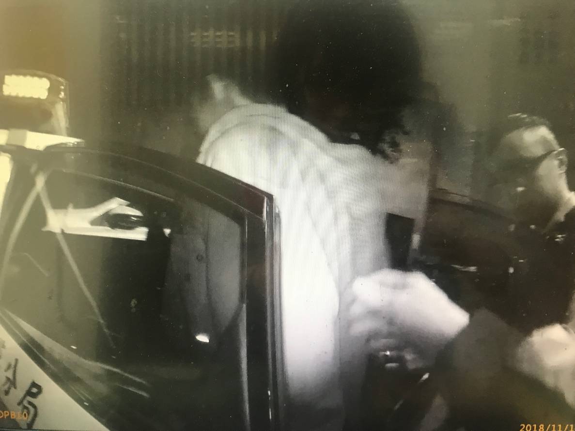 王姓竊嫌當場被警方以現行犯就逮。（警方提供）