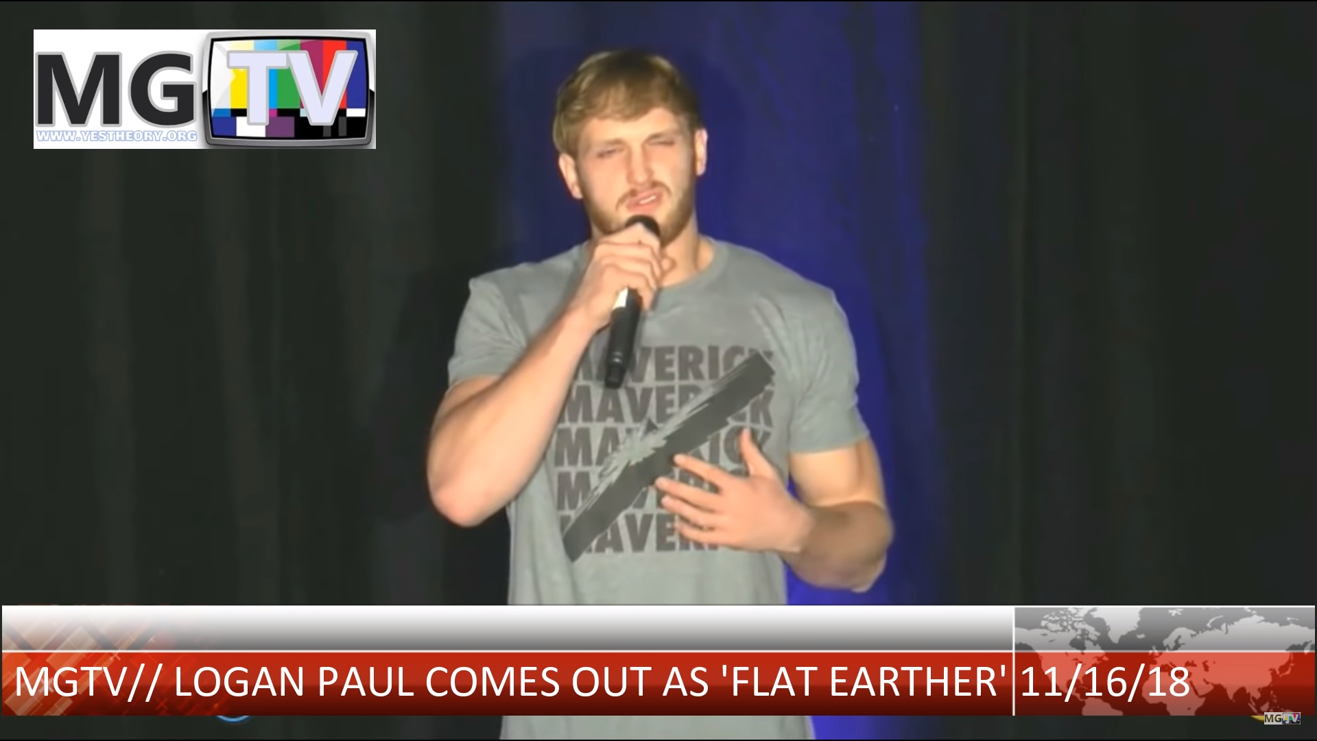 羅根‧保羅在地平國際會議上的演說。（翻攝自 MGTV Channel）