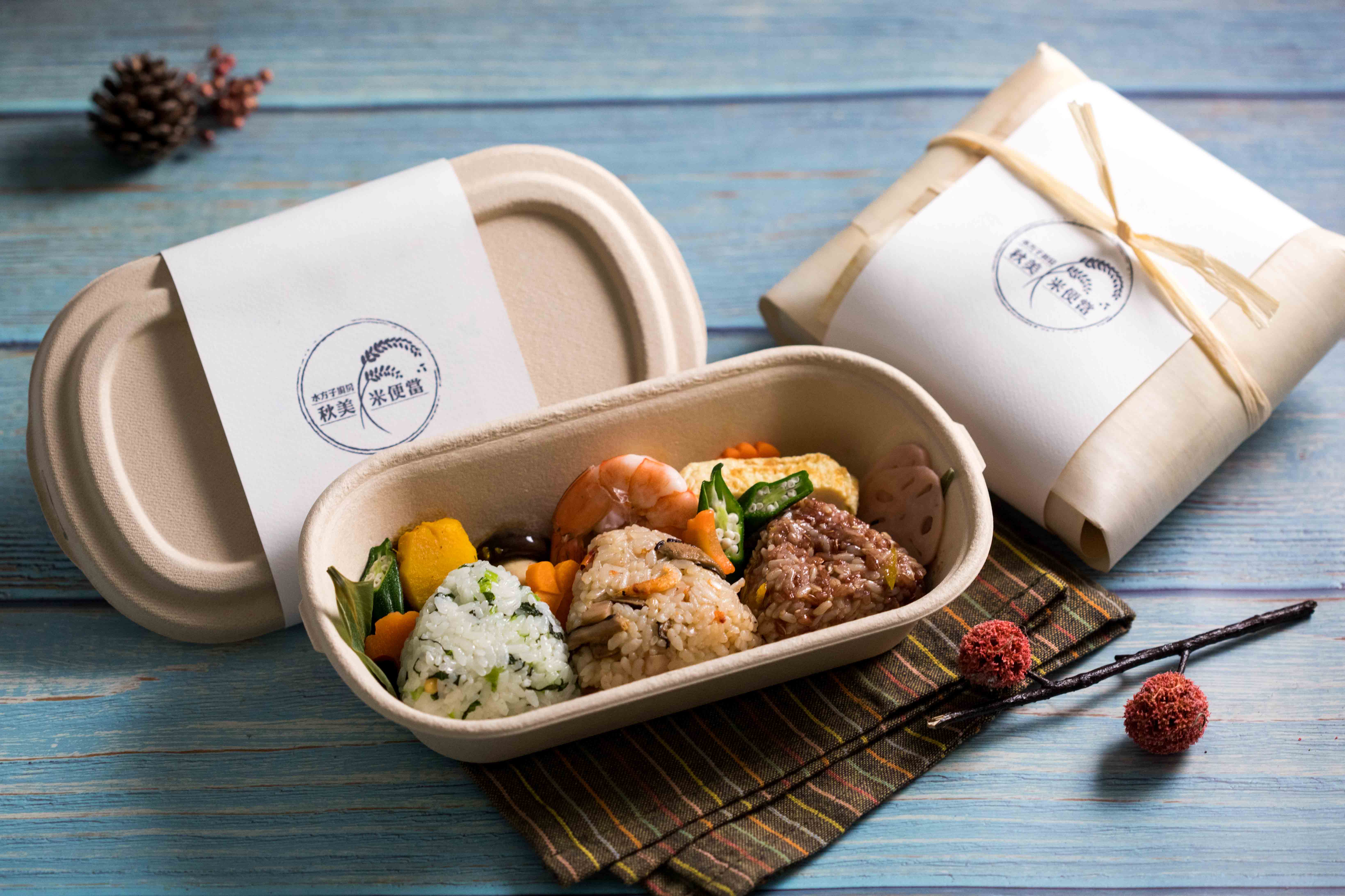 美食作家游惠玲為「台灣在地小農展」設計的限量便當，集結了眾多小農心血。（葉琳喬攝）