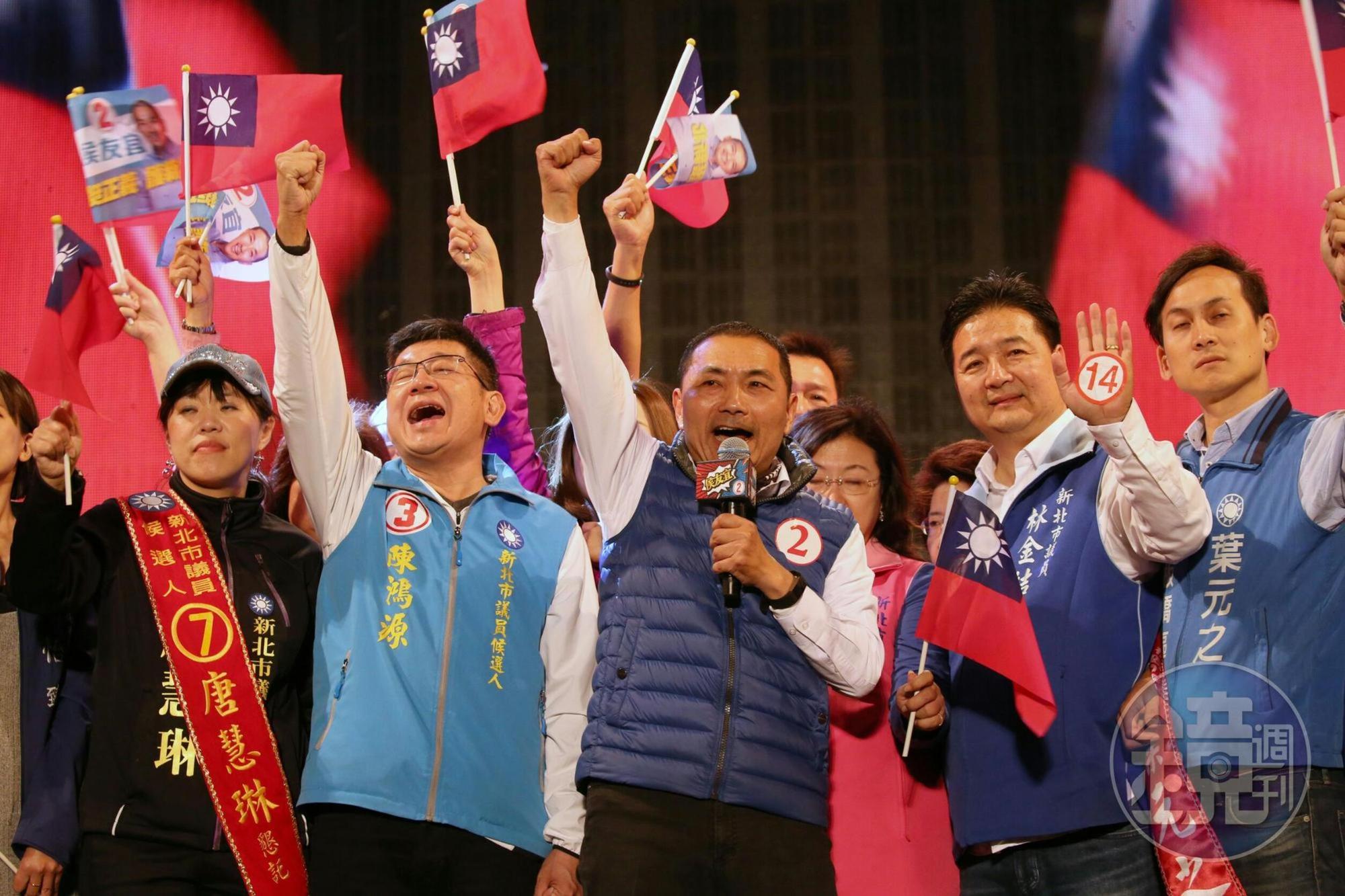 侯友宜批,民進黨執政2年來,造成階級對立、勞資對立。