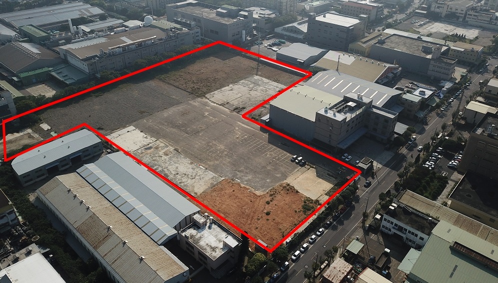 台達電今年也在中壢廠旁花20.7億買地（紅框處），未來將生產電源及視訊產品。