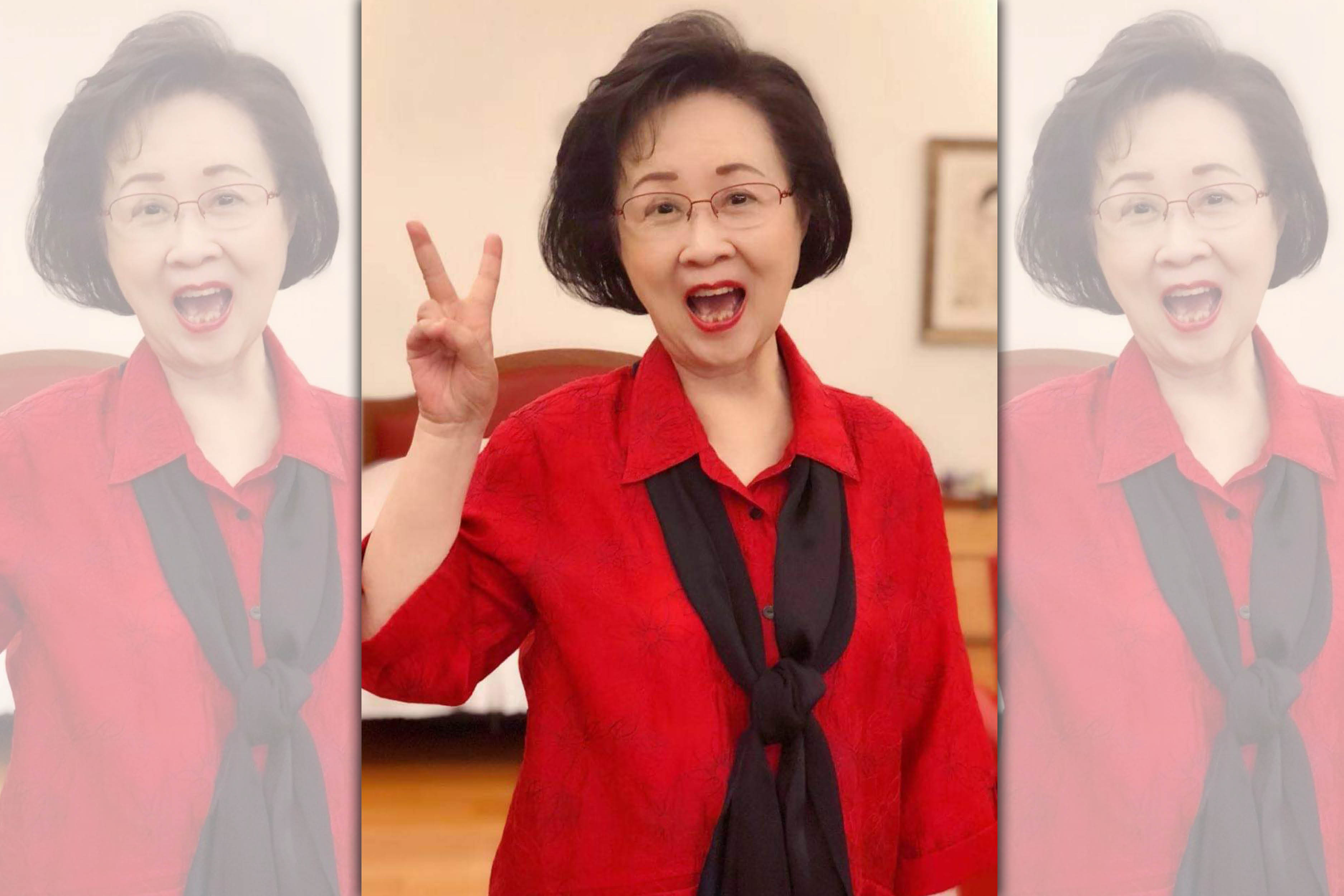 作家瓊瑤對於韓國瑜勝選,相當開心。(翻攝自瓊瑤臉書)