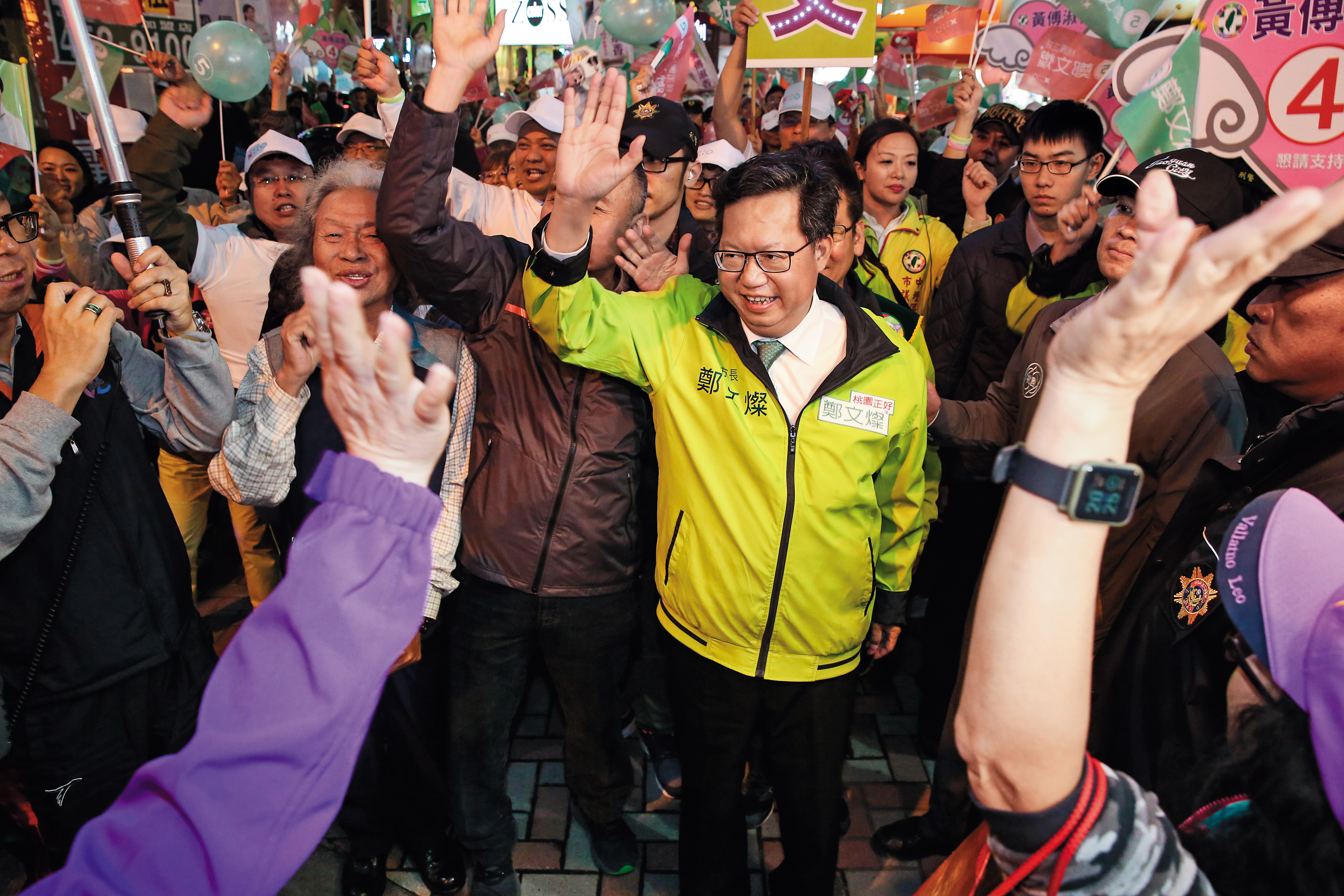 桃園市長鄭文燦順利連任,成為民進黨中生代接棒呼聲最高的人選。