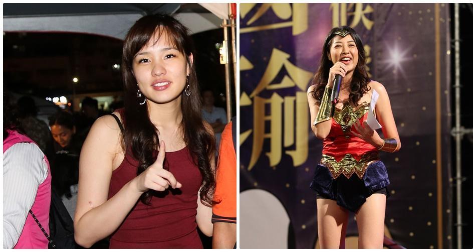 韓國瑜打選戰,有女兒韓冰(左圖)以及立委許淑華(右圖)2張美女牌助陣。