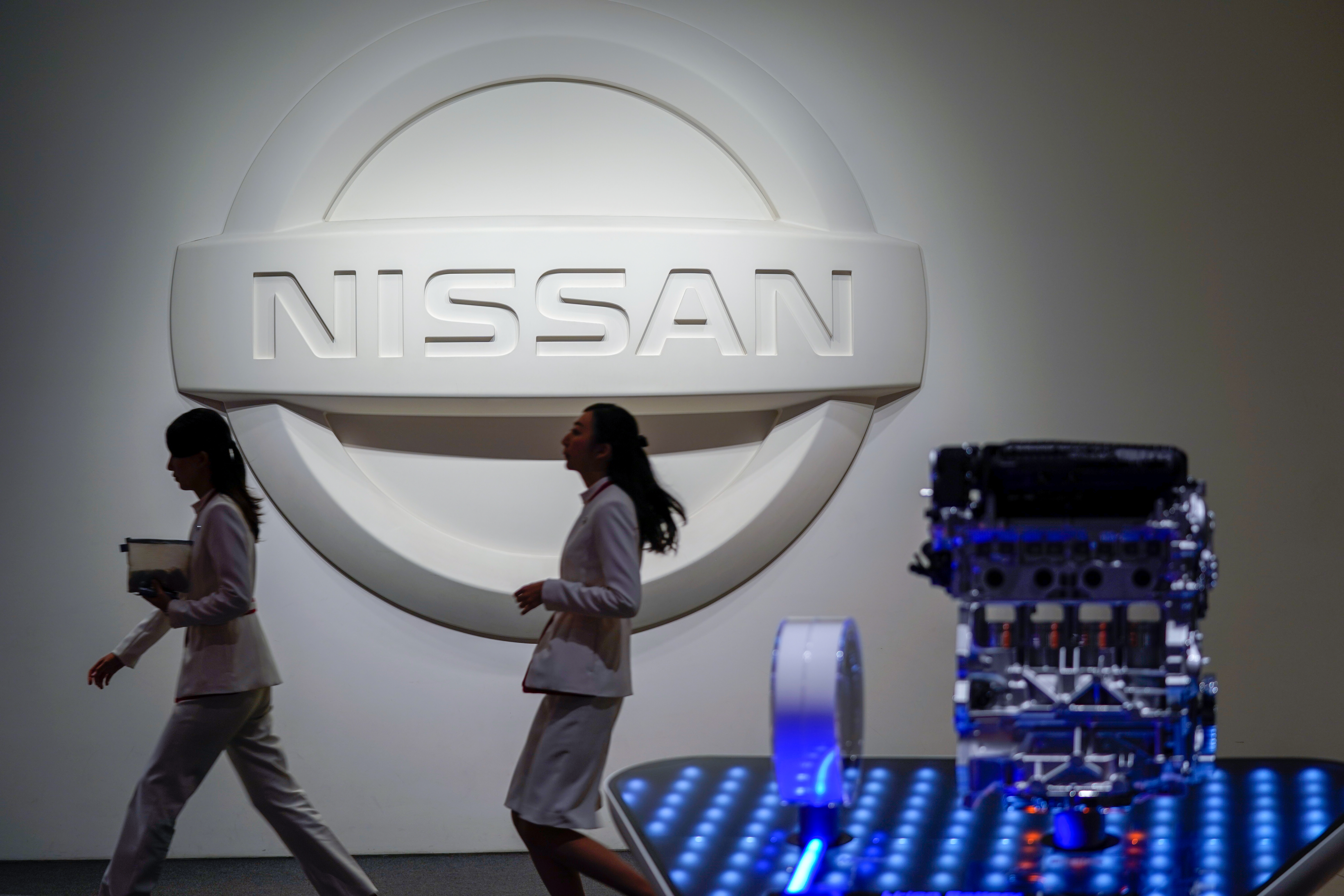 戈恩被捕後，日產執行長召開記者會，迅速做出切割。（東方IC）