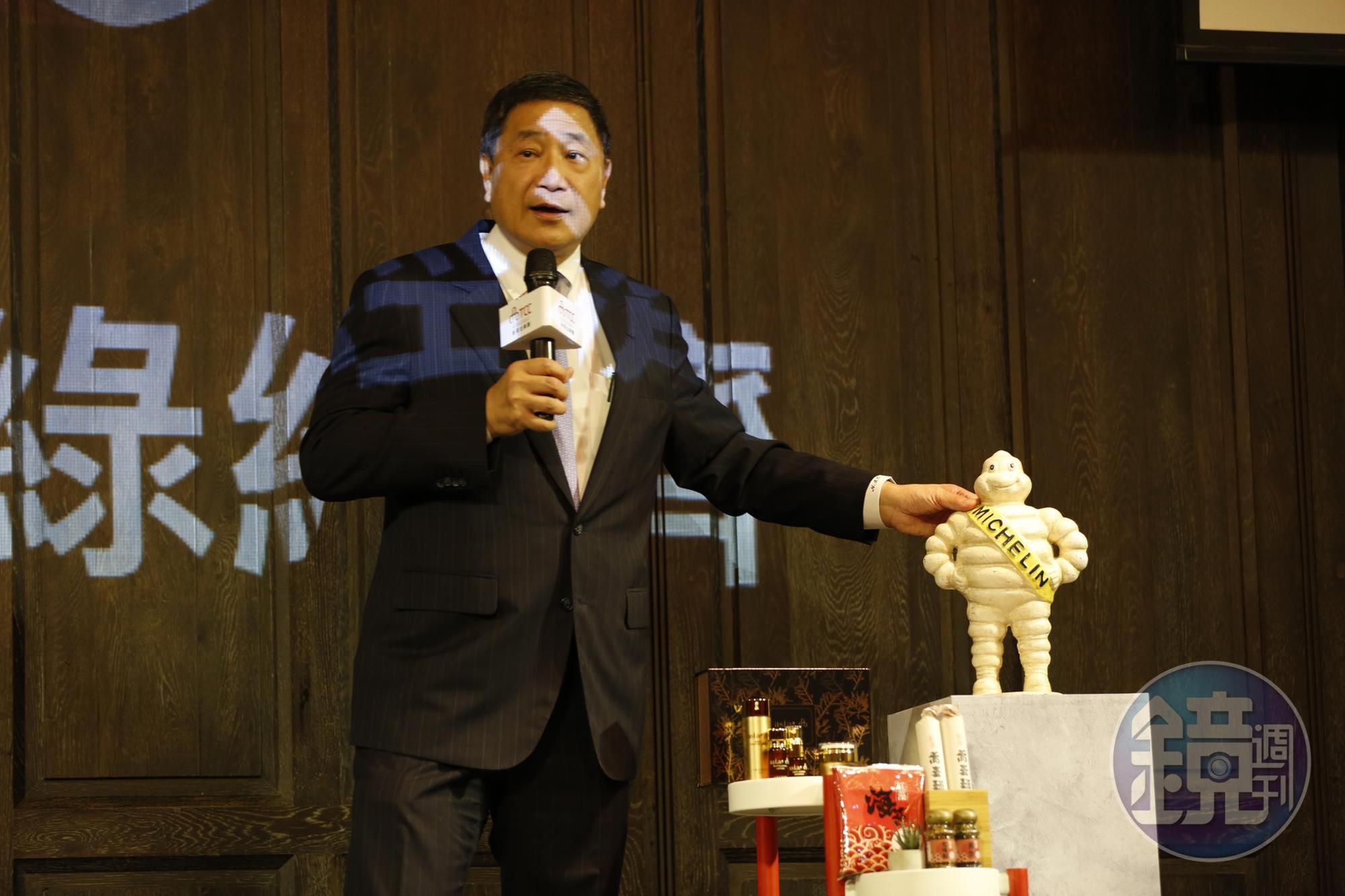 張安平強調，台泥發展蝦紅素紅藻並非為了賺錢。