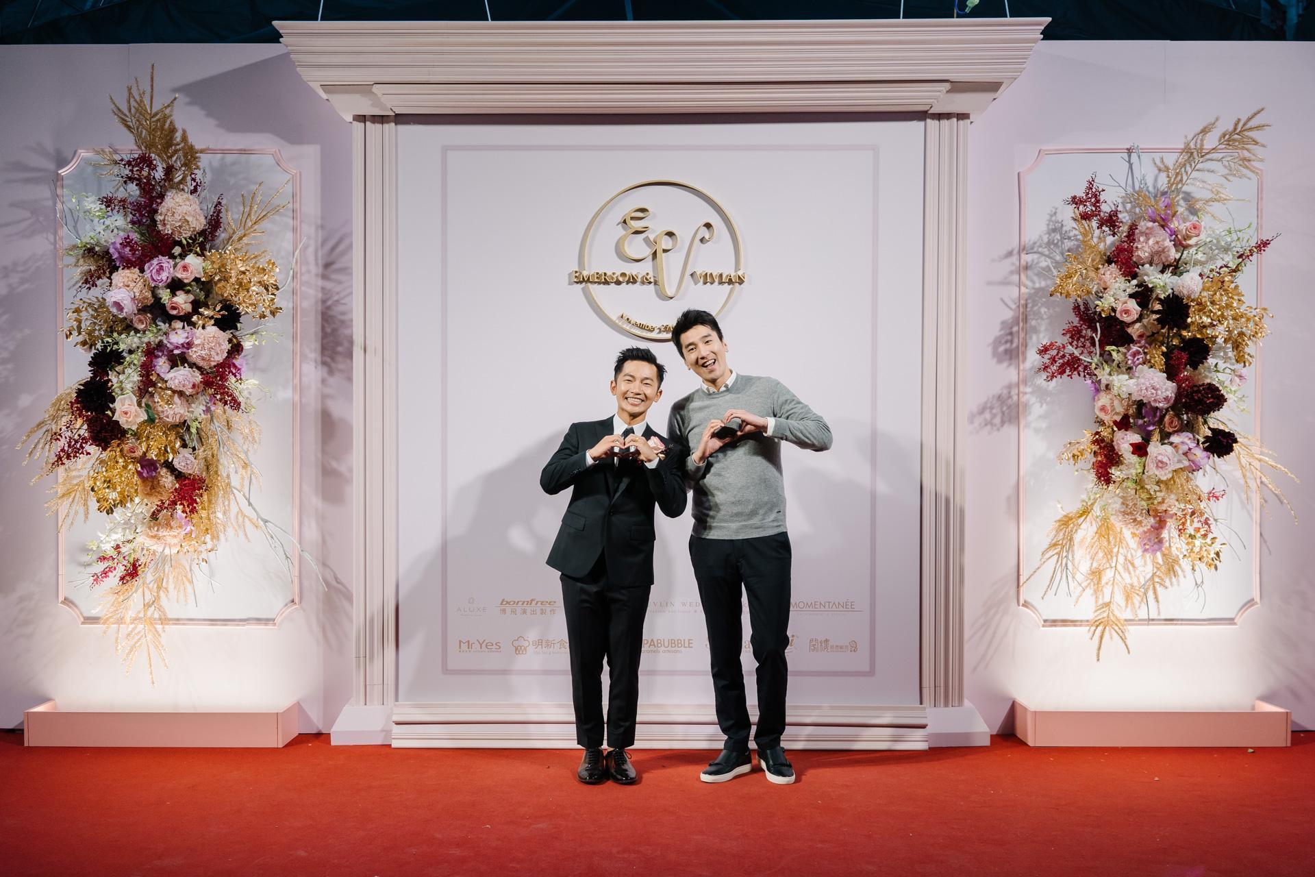 趙又廷現身蔡昌憲婚禮。(群星瑞智提供)