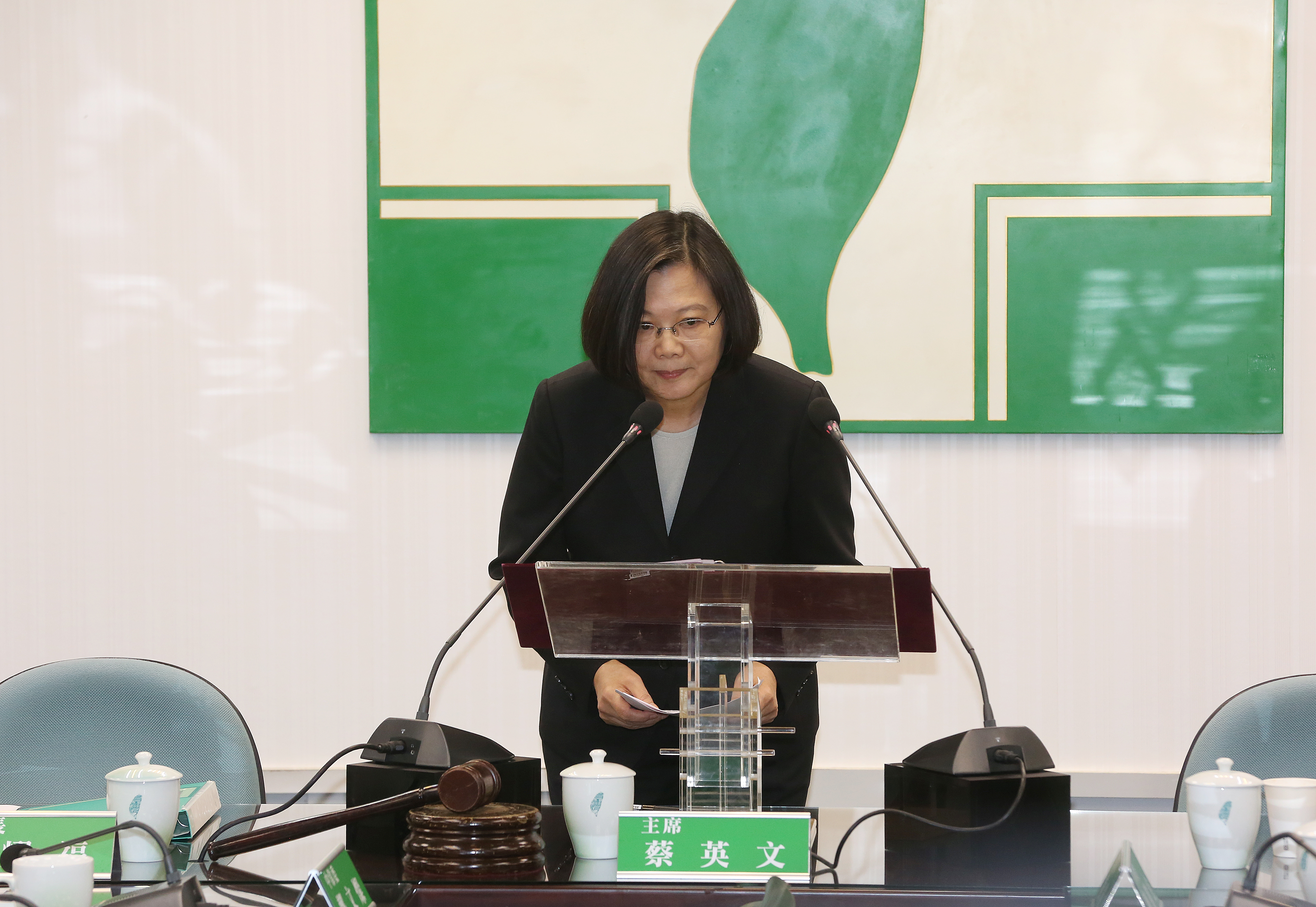 總統蔡英文今出席選後第一次中常會。