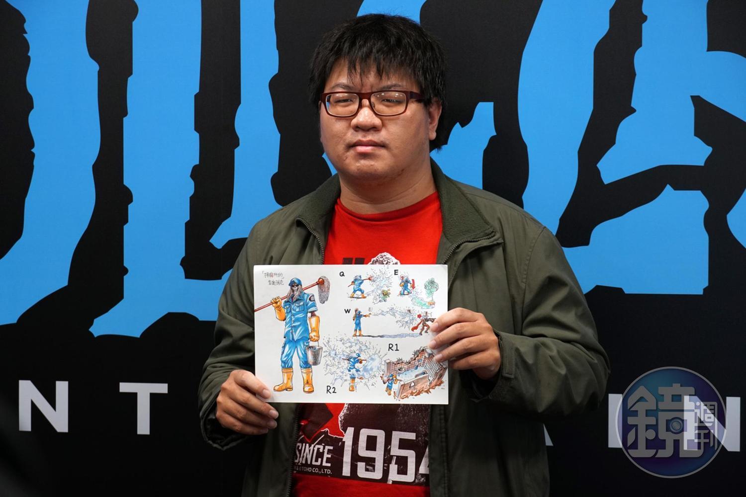 台灣玩家Hunman360兩年前作品「掃廁所的李奧瑞克」獲得《暴雪英霸》開發團隊青睞，將造形設計到遊戲中。