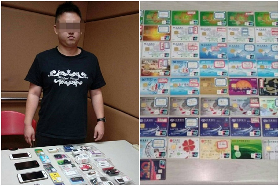 詹男當街人贓俱獲被送辦。（警方提供）