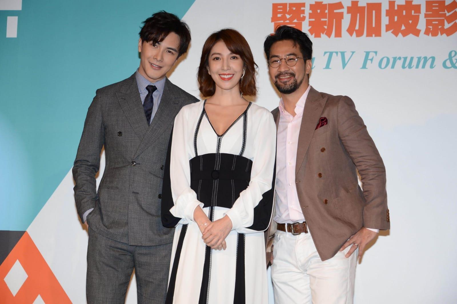 楊謹華和謝佳見、黃健瑋合作《我是顧家男》,還創了三人群組。(八大提供)