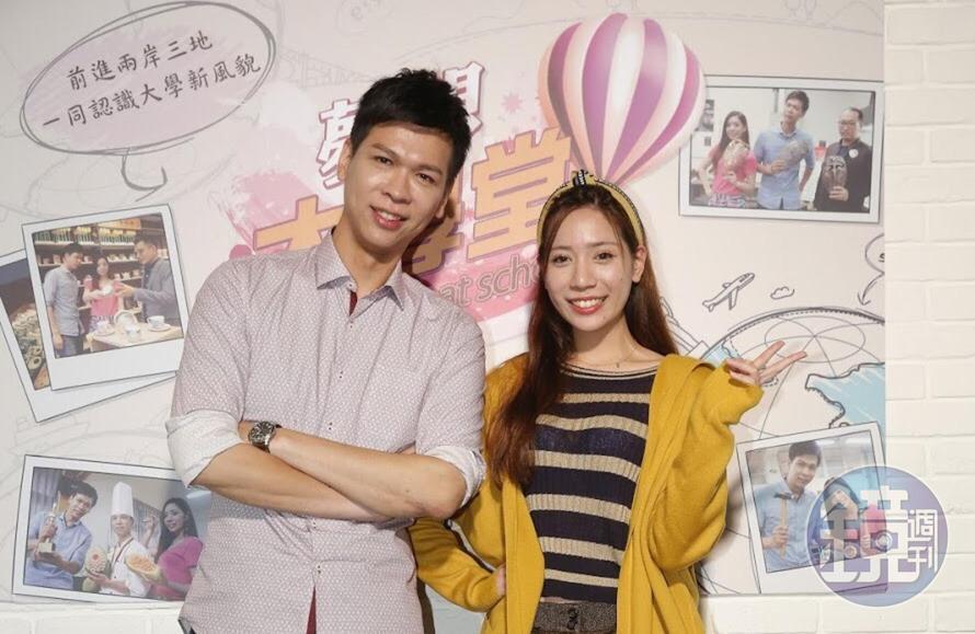 張以仁（左）與郭安妮前進校園，想了解現在大學生都在做什麼。