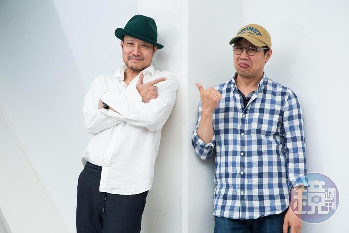 同校學長弟吳承允（左）、李春白，因喜愛動畫結緣而一起合作。