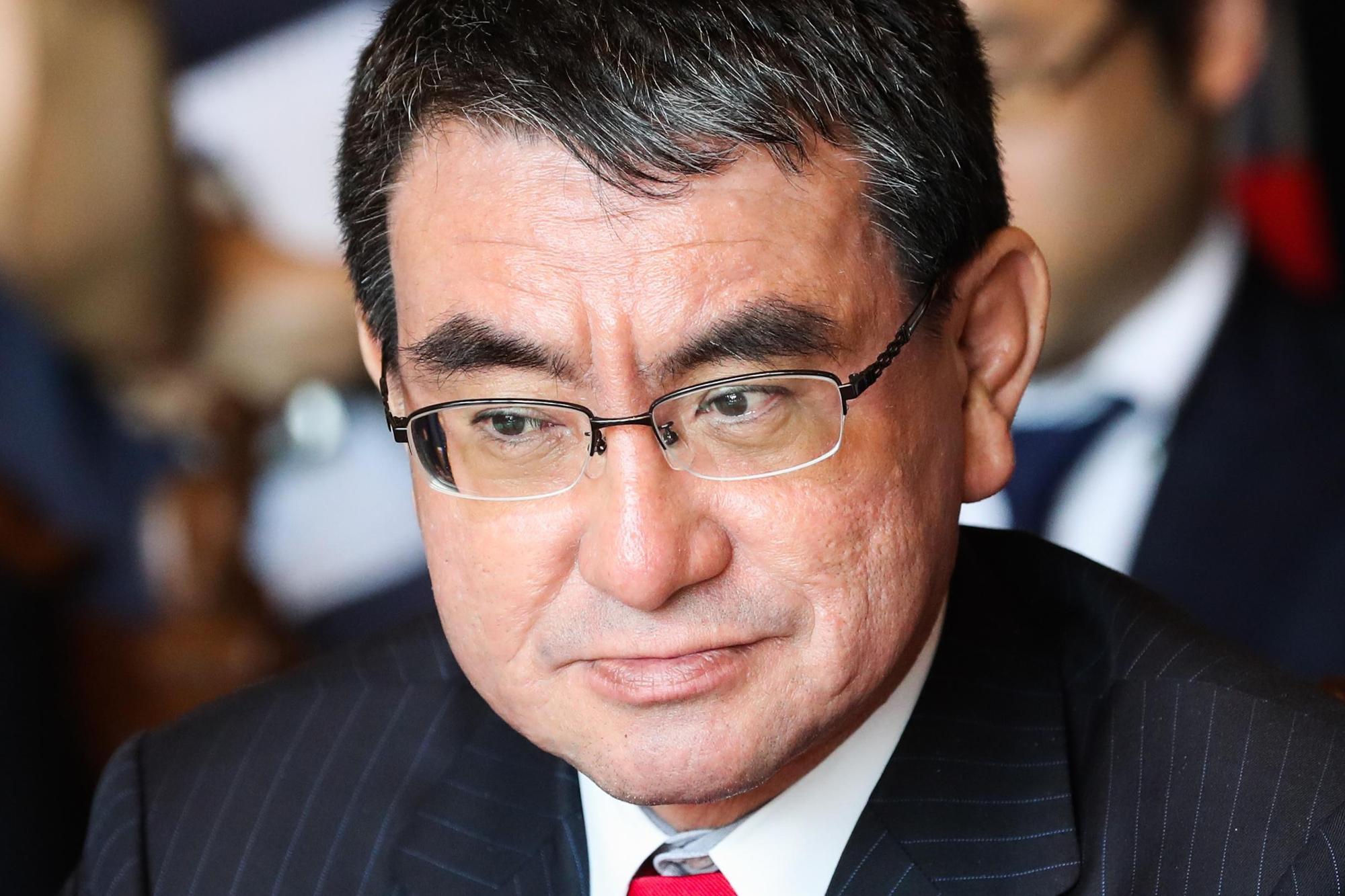 日本外相河野太郎對台灣「反核食」公投結果表示遺憾。(東方IC)