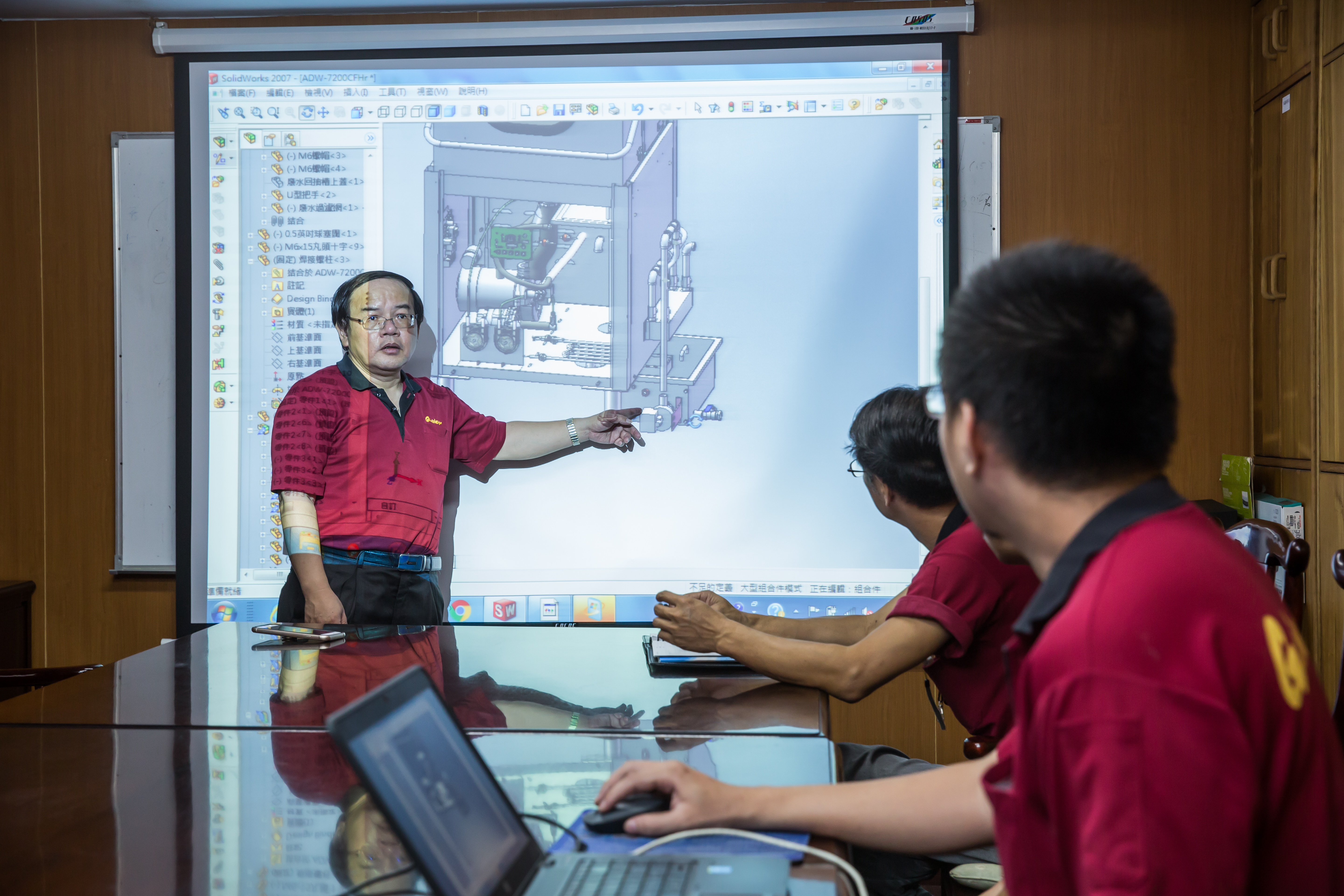 廖品源認為自己能成功是因為做到學以致用，他一直在機械設計這個領域鑽研。