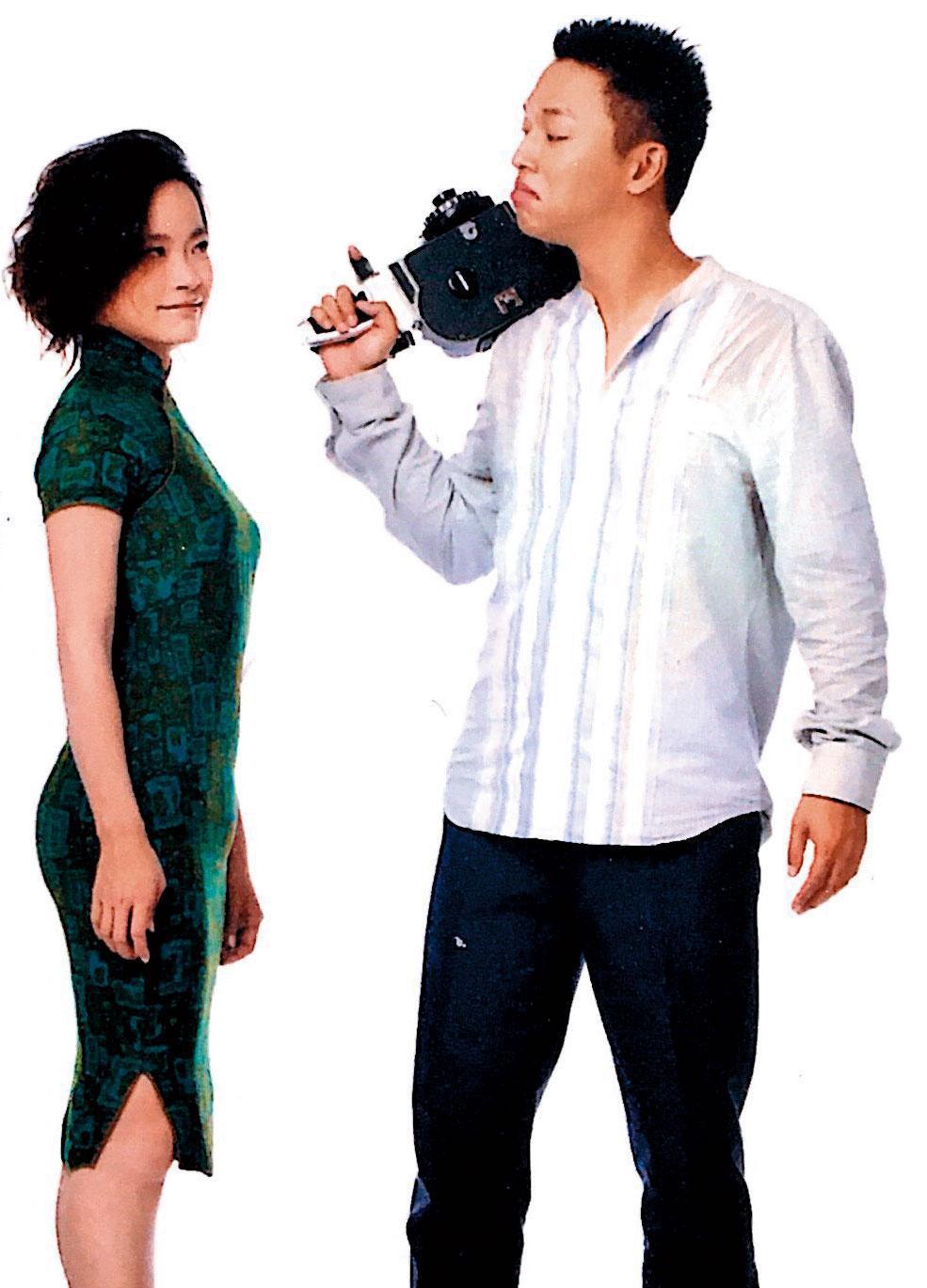 沈可尚婚紗照。他說自己婚紗經驗拍得太彆扭，讓他開始不免好奇何以大家要通過拍婚紗來實踐對婚姻的想像，於是有了《幸福定格》的拍攝計畫。（七日印象提供）