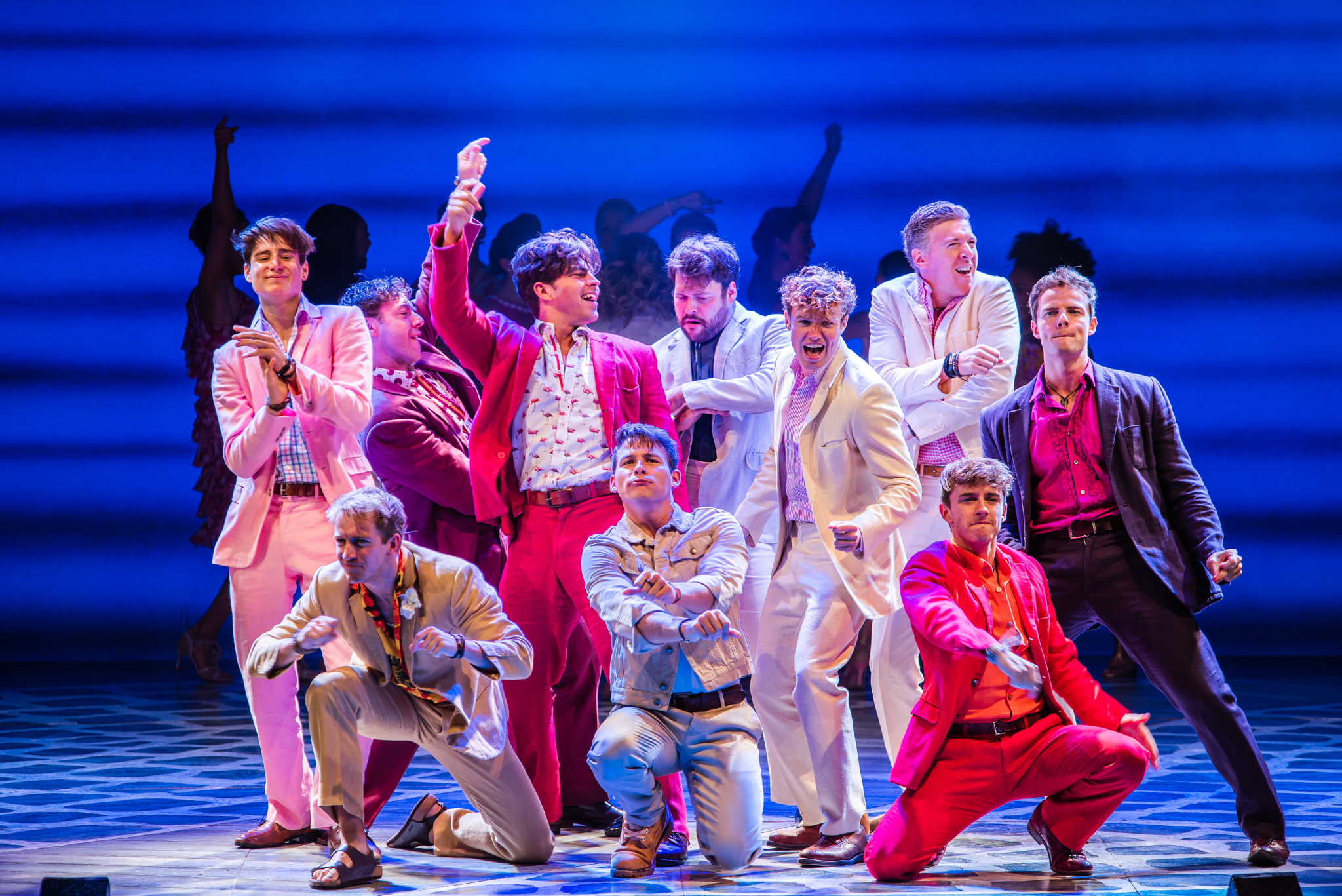 開演二十年的音樂劇《媽媽咪呀！》昨晚在台開演。（寬宏藝術提供）