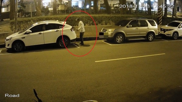 陳男偷竊汽車天線，供稱動機是感受刺激與快感。（警方提供）