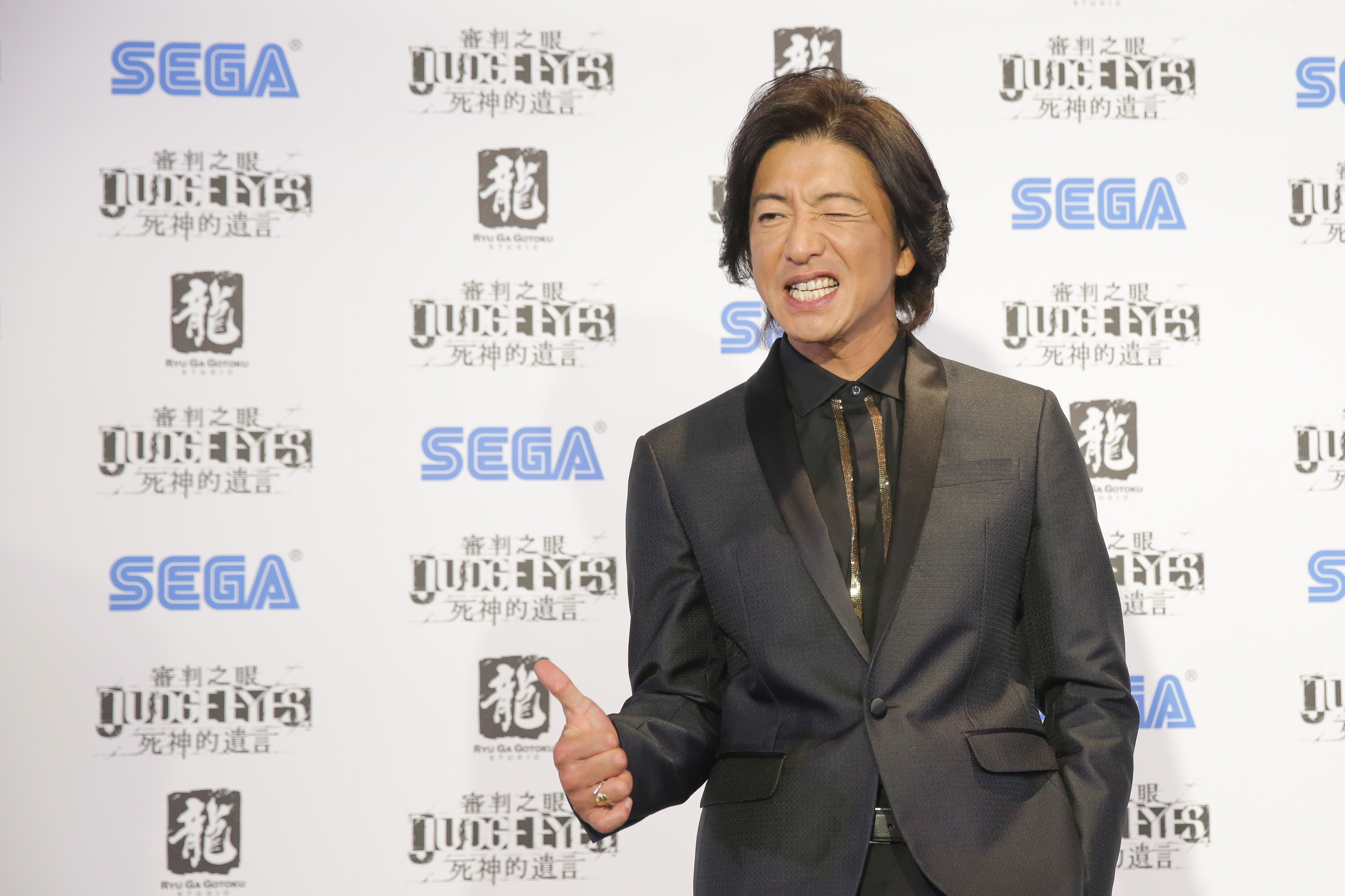 木村拓哉今（2日）出席遊戲發售活動，他變身SEGA電玩主角，要大家「盡情操縱遊戲中的我吧」。