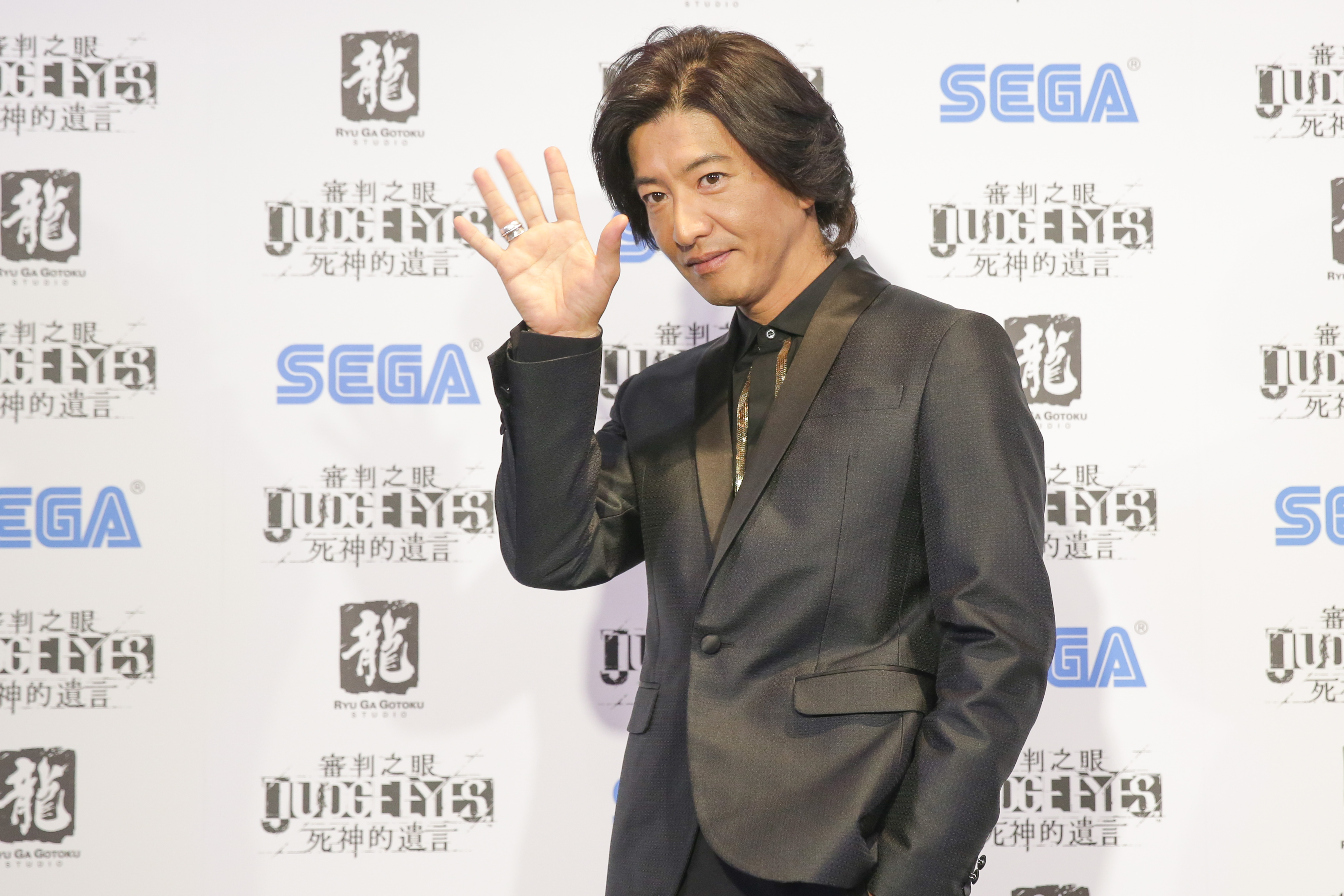 木村拓哉出席PS4新作《審判之眼：死神的遺言》發售紀念活動，對台灣熱烈歡迎他深表感激。