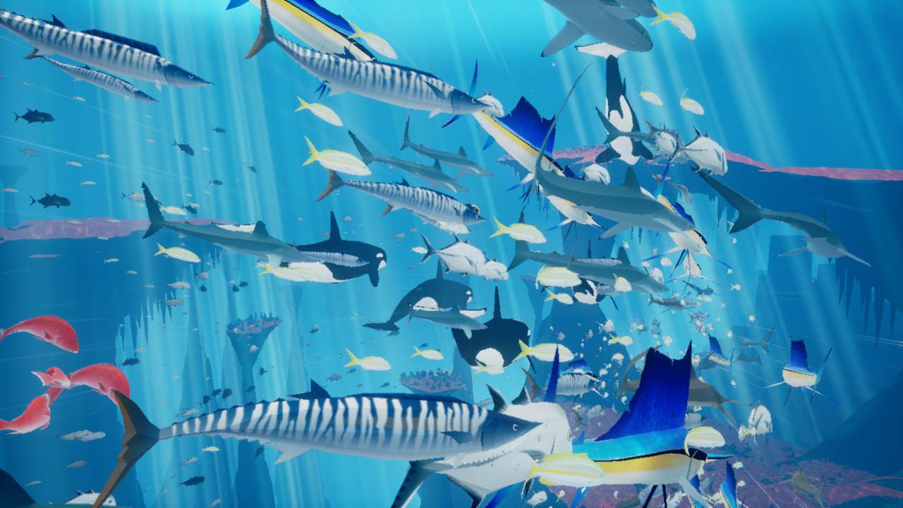 在一望無際的海洋中與水族悠游。(圖片來源:筆者攝)