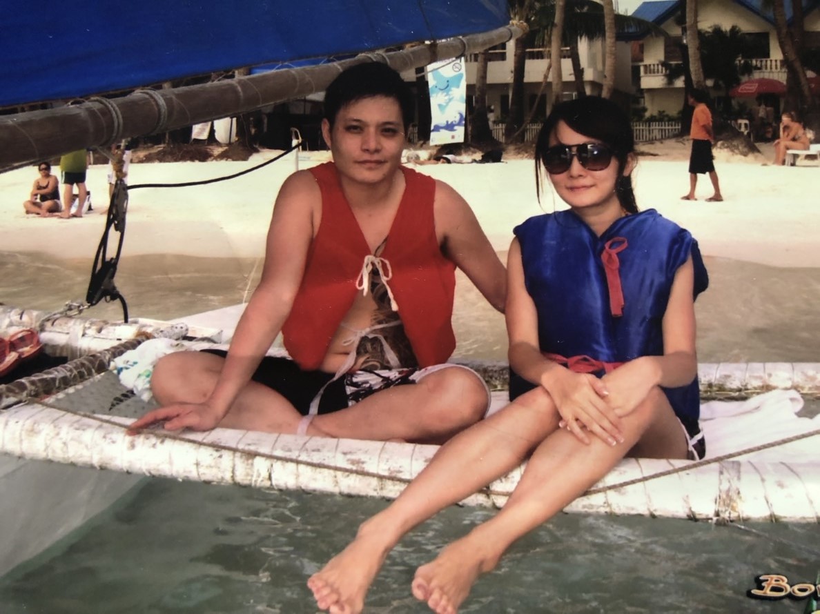6年前蕭文明娶了現在的老婆,兩人感情很好。(蕭文明提供)