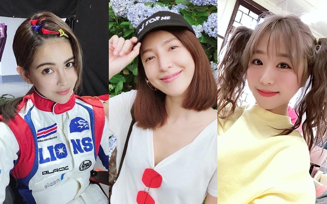 昆凌、楊謹華、茵聲的情人都曾到片場探班。（翻攝自昆凌、楊謹華、茵聲臉書）