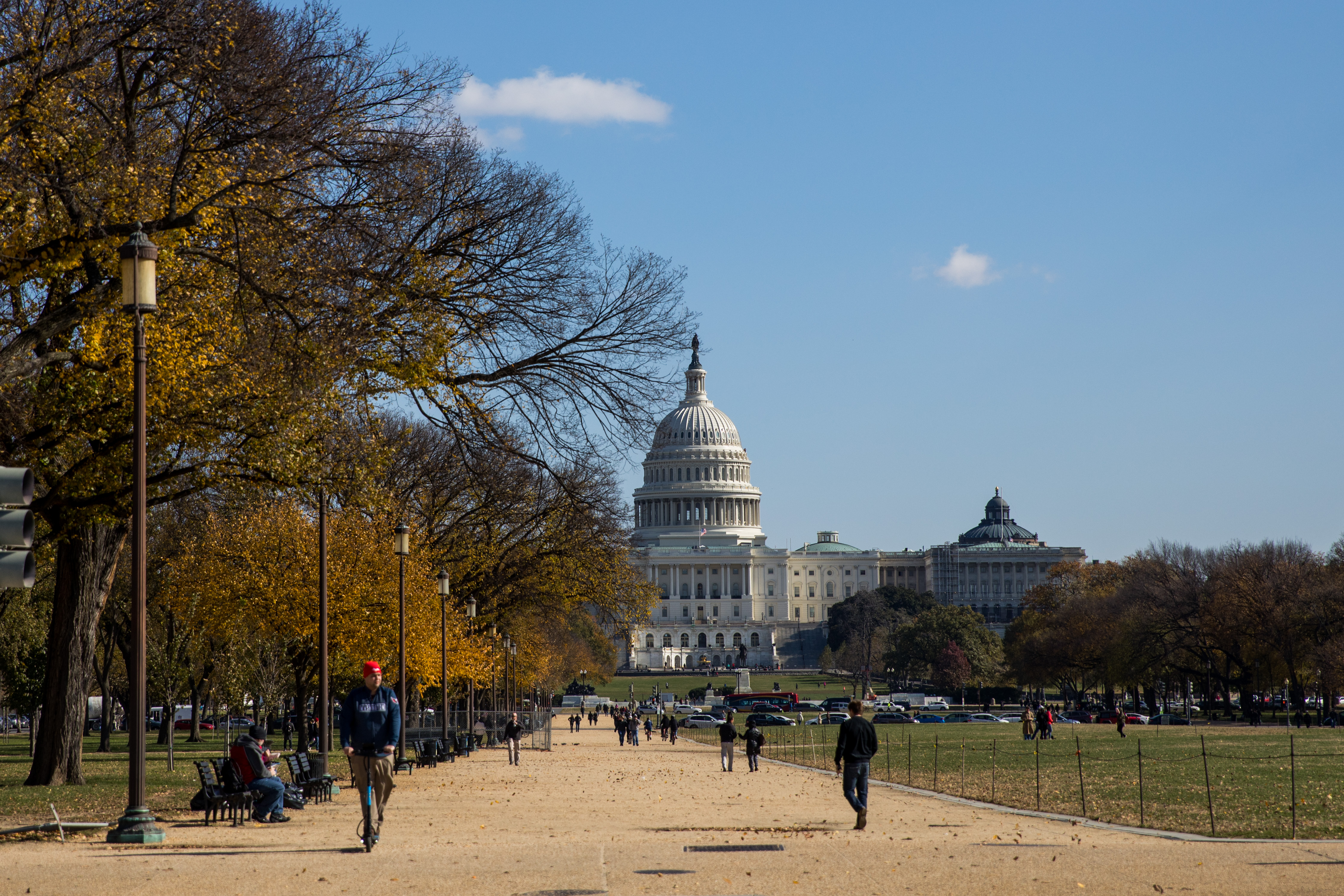 國會山莊，是華盛頓DC市區最重要的地標建築。