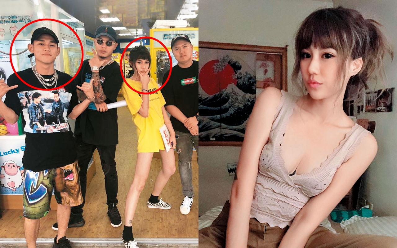 劉佳佳（左圖左三）和阿倉（左圖左一）透過訪問認識爆發愛火。劉佳佳（右圖）想把自己經營成網紅，經常曬美圖。（翻攝自劉佳佳IG）