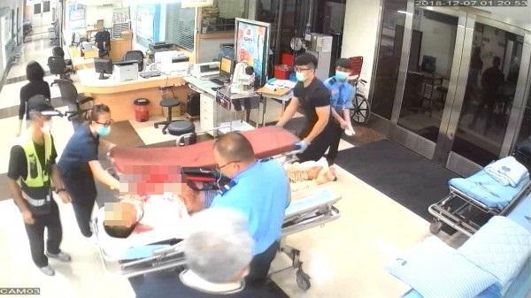前夫吳男送往彰化醫院不治。（警方提供）