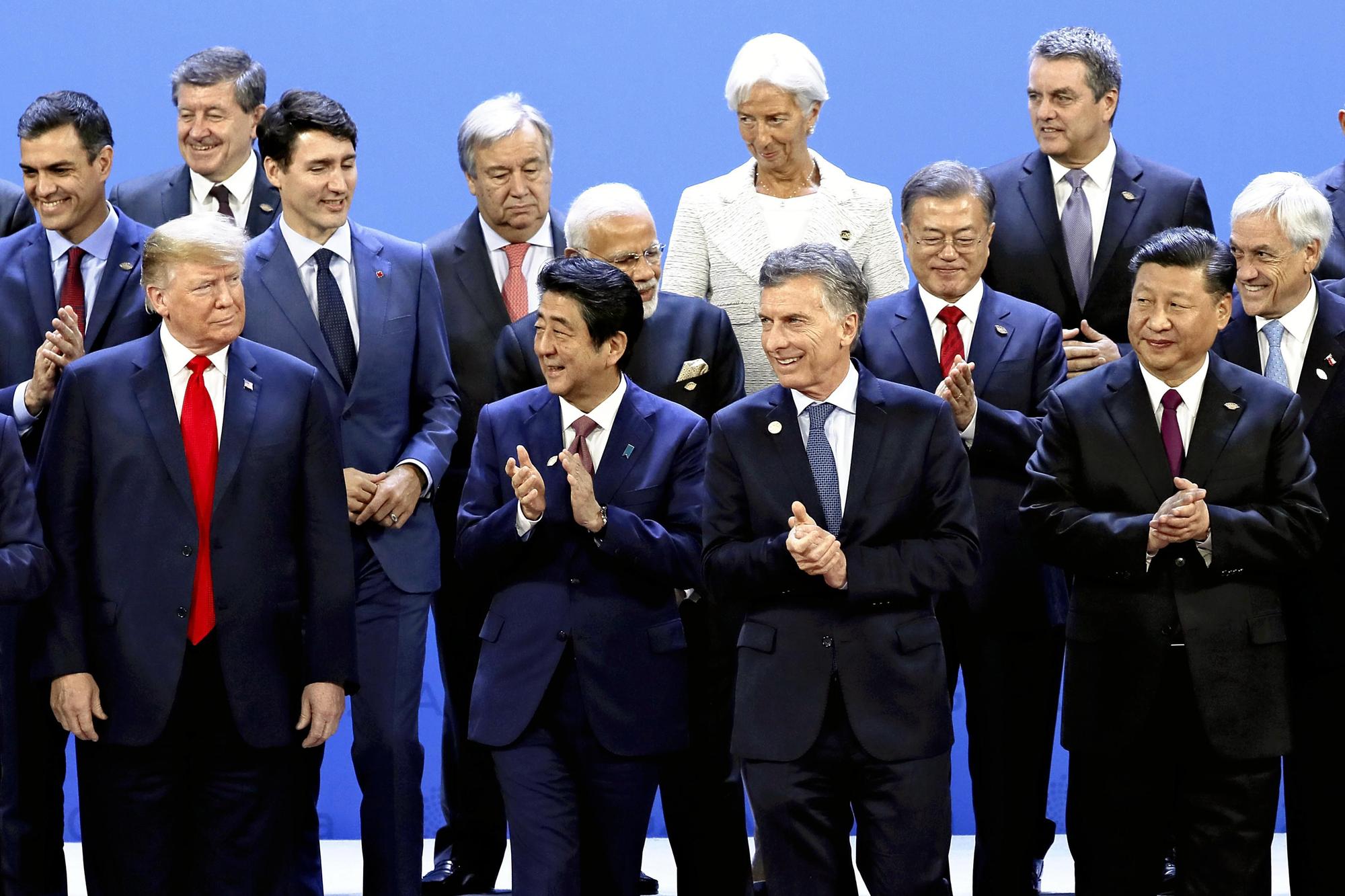 G20落幕,美中雙方對於加徵關稅達成短暫停火協議,但專家仍認為,明年市場將受到美中貿易戰影響持續震盪。(達志影像)