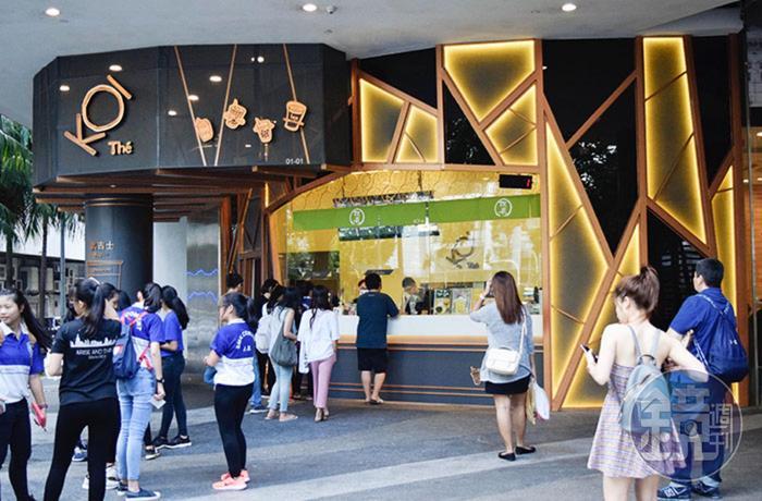 KOI Thé在海外的第一站選擇設在新加坡,有助於品牌知名度在東南亞擴散。(KOI集團提供)