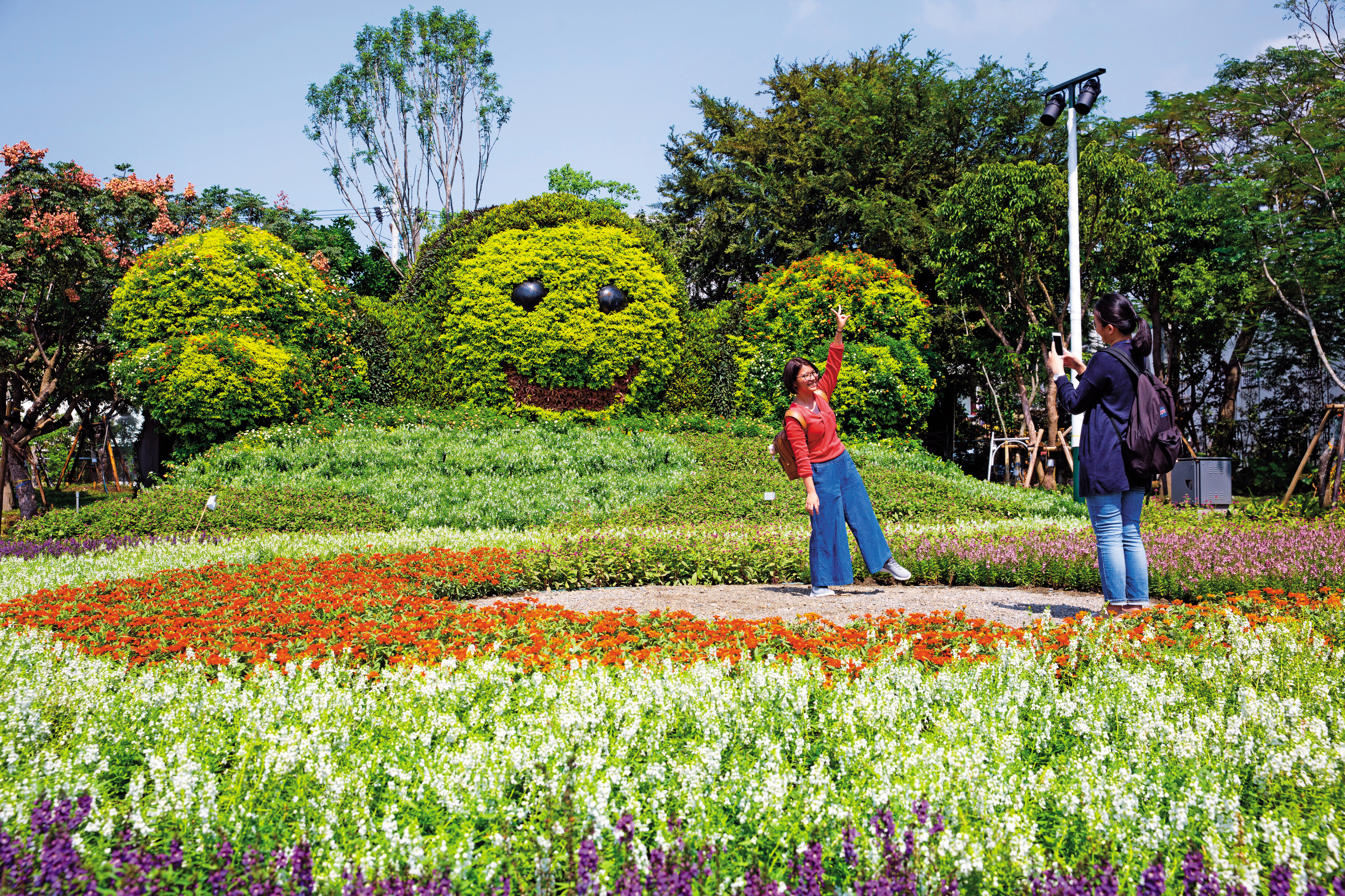 台中花博一開幕就看到紅火蟻，但防治團隊在第一時間便控制蟻情，災情未擴大。