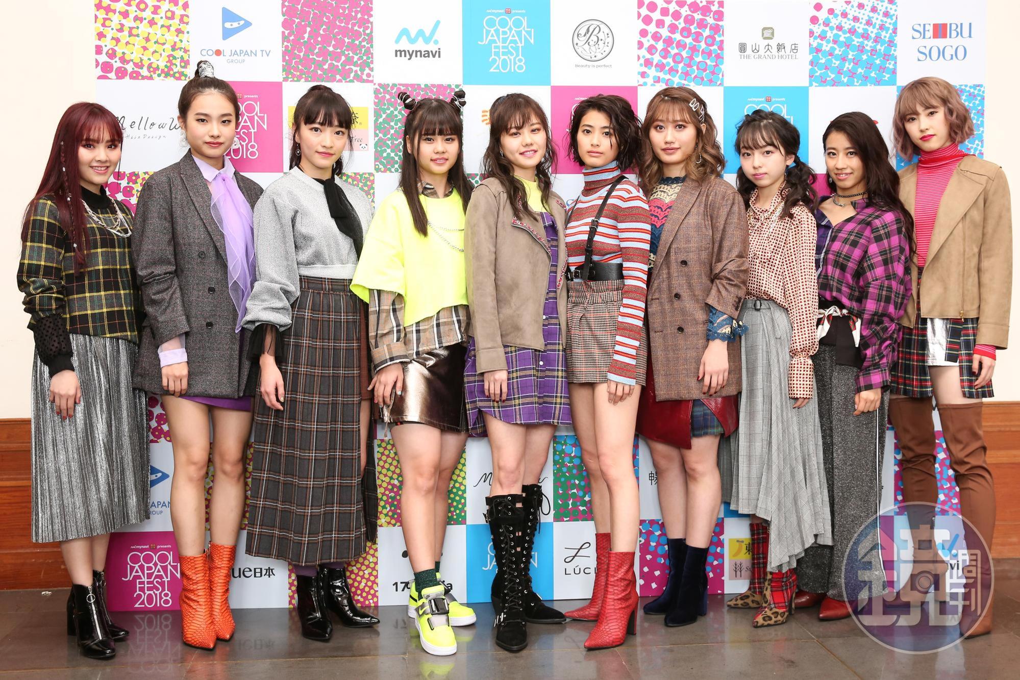 日本新女團ONE CHANCE第一次在台灣表演。