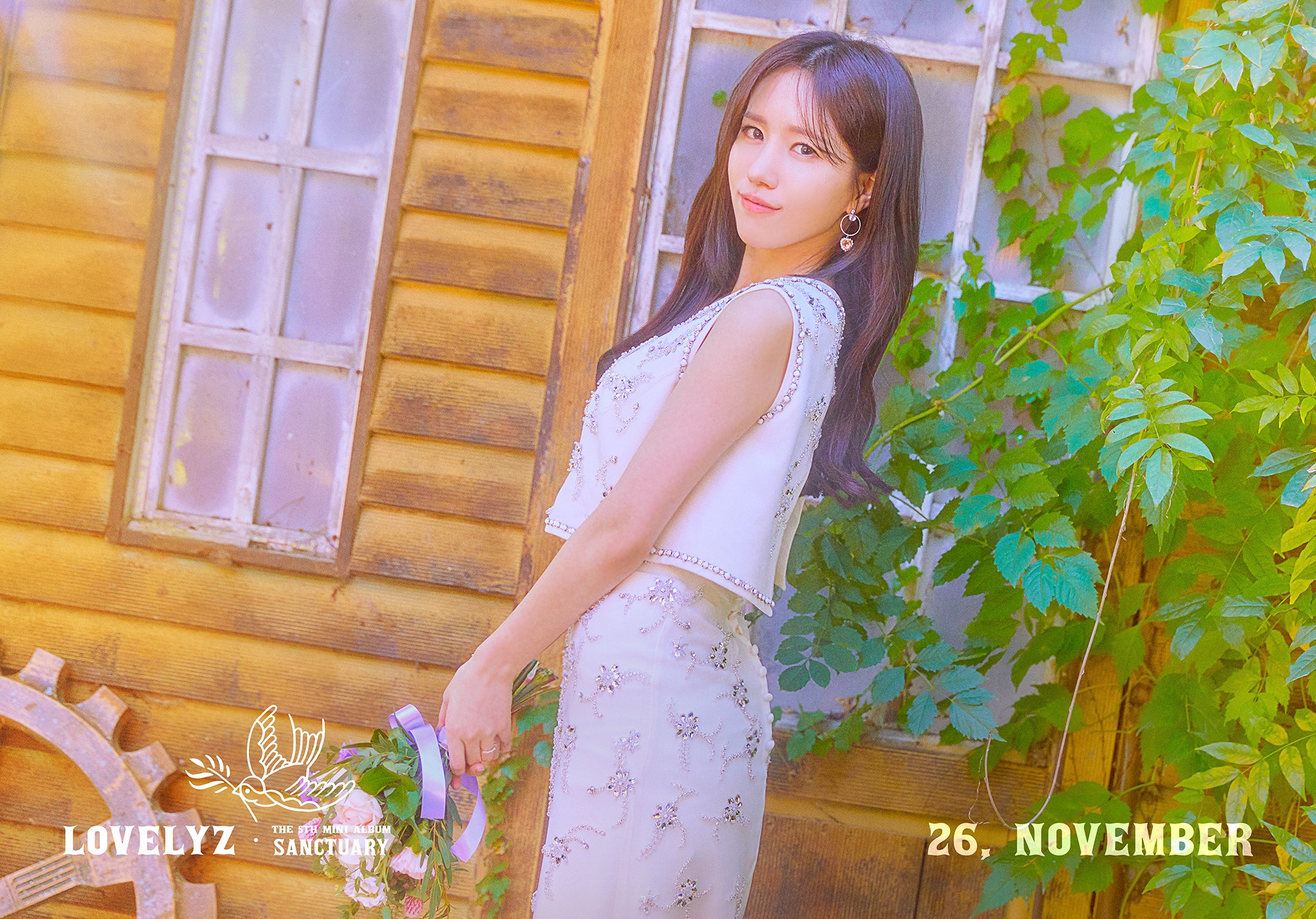 Lovelyz成員Jin一度宣布暫停活動，網傳因為發生車禍入院治療所致。（翻攝自Lovelyz FB）
