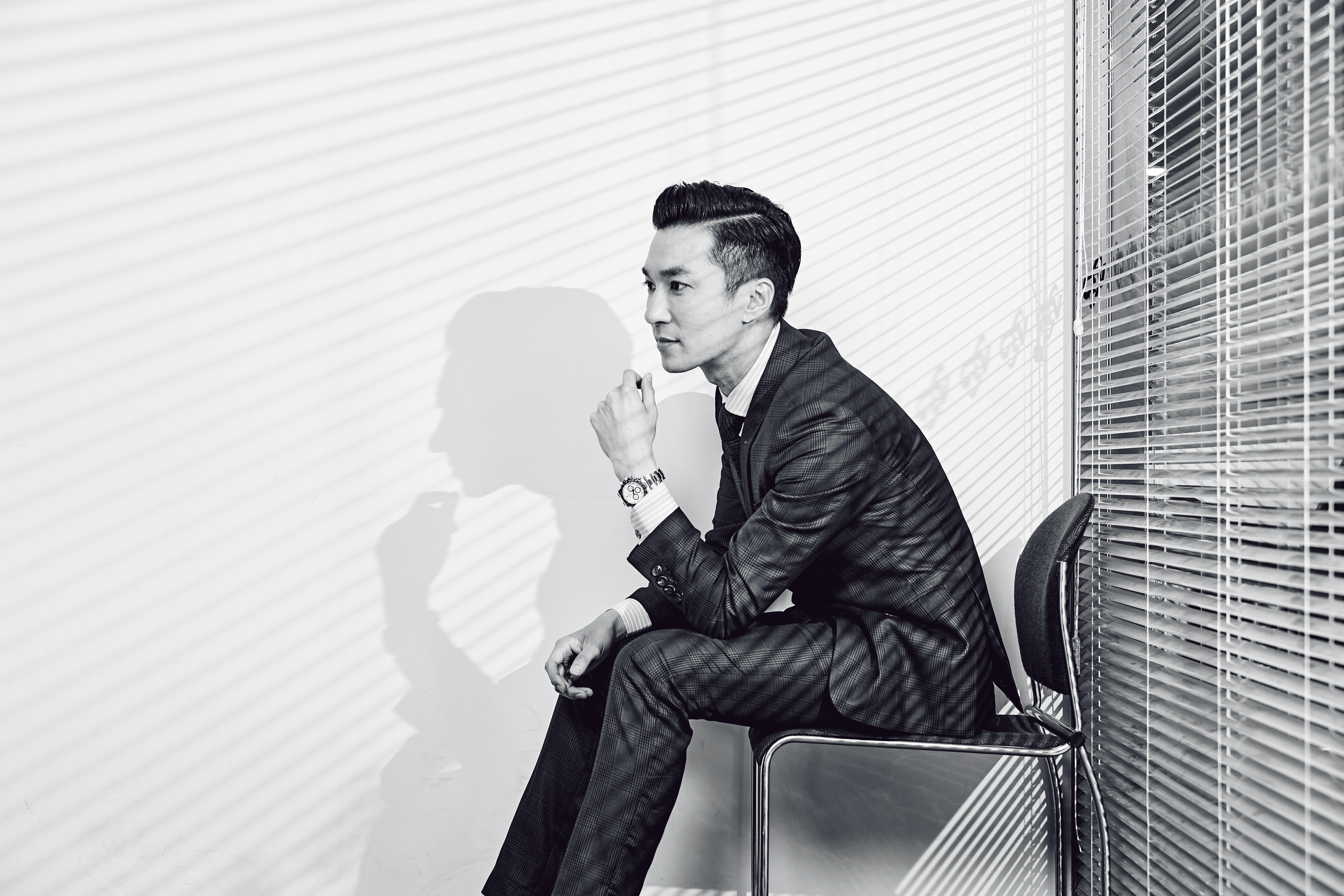 長相帥氣的王又正曾被星探挖掘，最近因採訪韓國瑜而成為婦女的天菜男神。