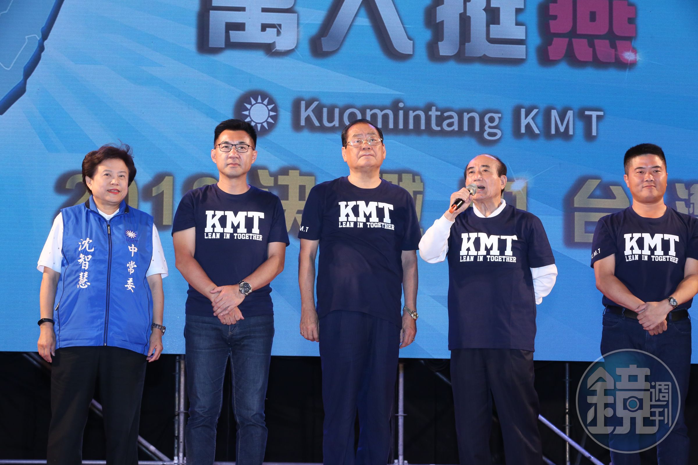 台中立委補選沈智慧（左1）民調勝出，將代表國民黨出征。