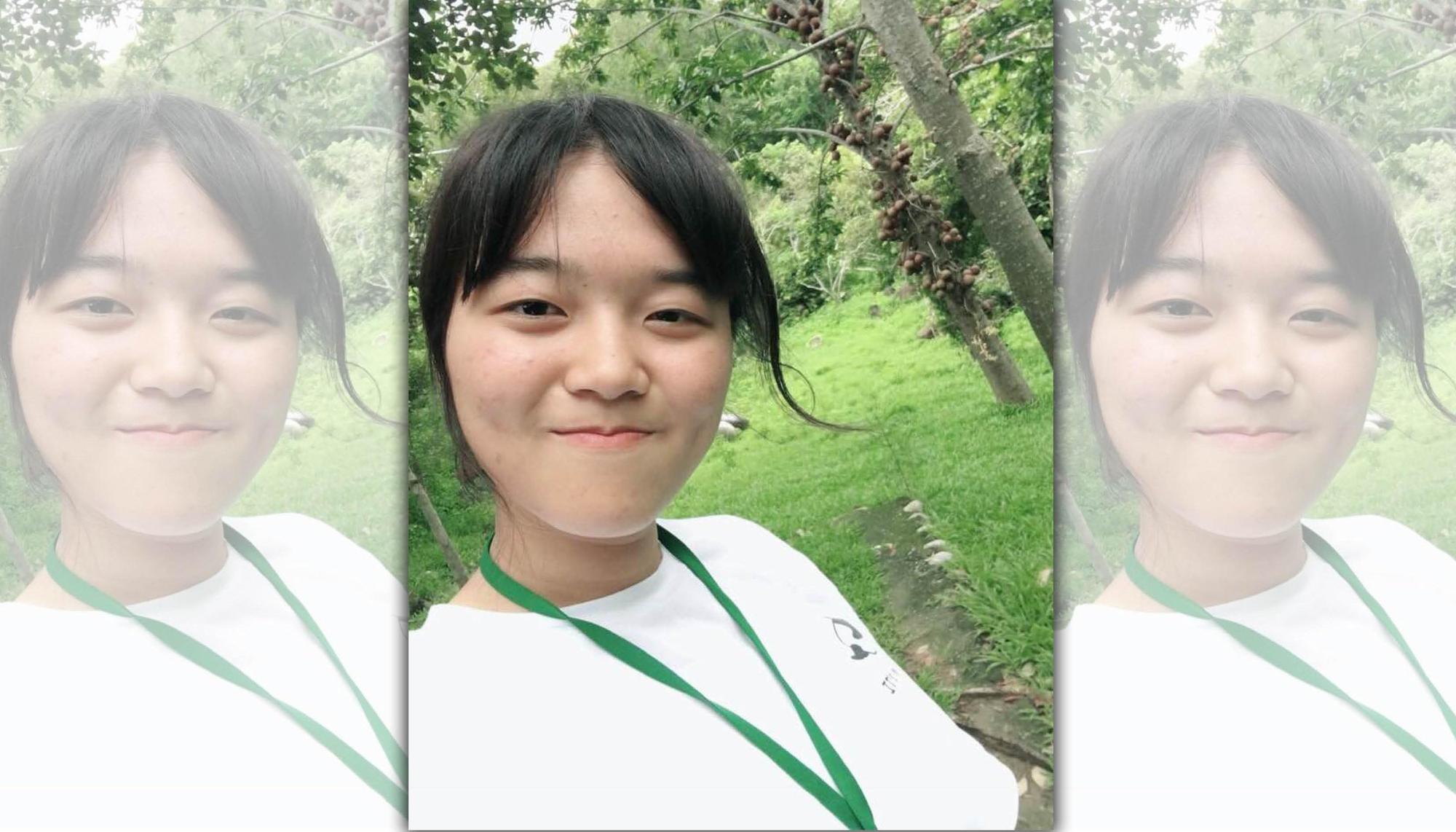 剛滿16歲的高中生林芳以,希望分享美好在地生長經驗。(林芳以提供)