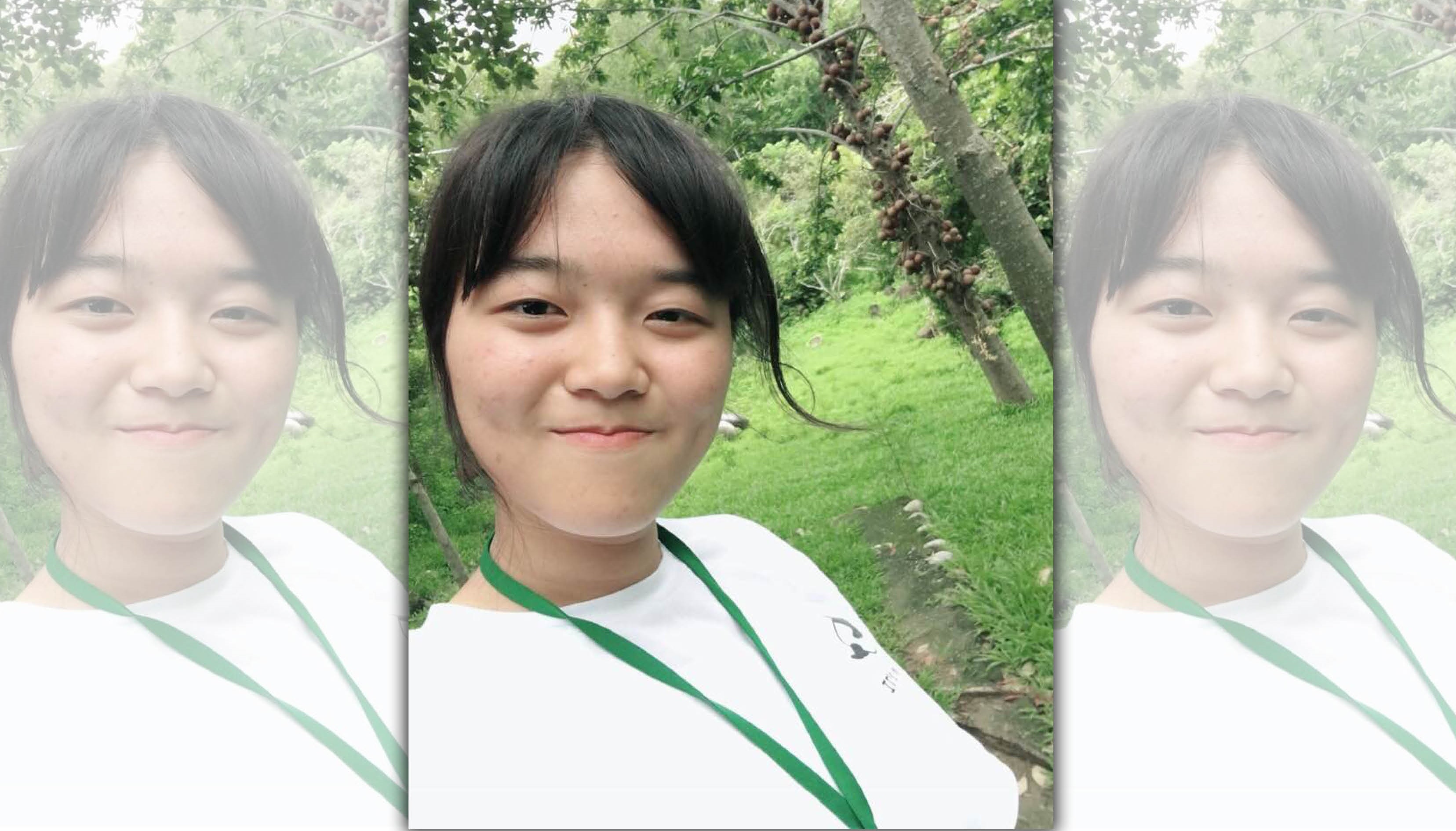 剛滿16歲的高中生林芳以,希望分享美好在地生長經驗。(林芳以提供)