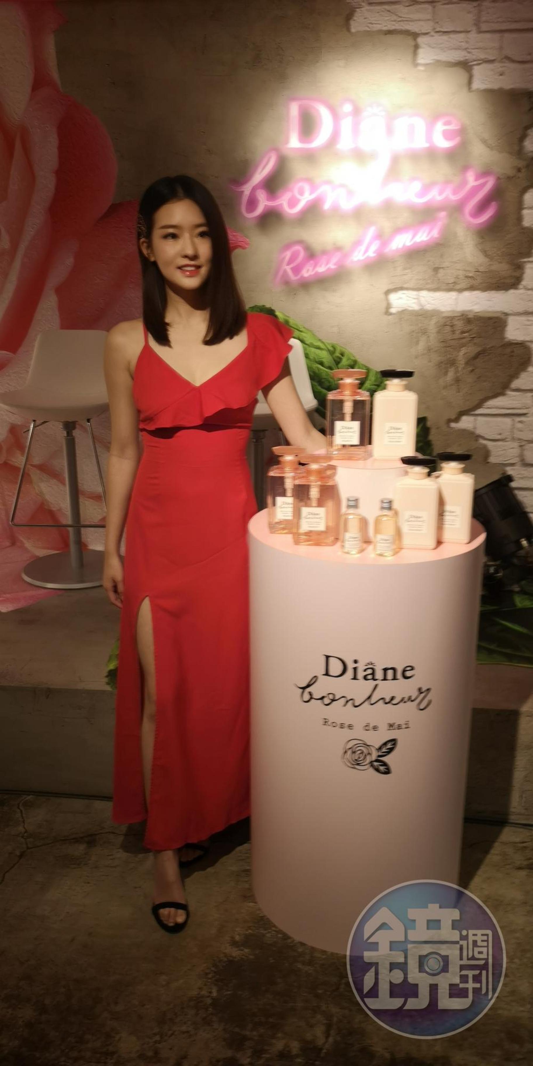 陳語安出席日本東京「Diane Bonhuer」新品上市活動。