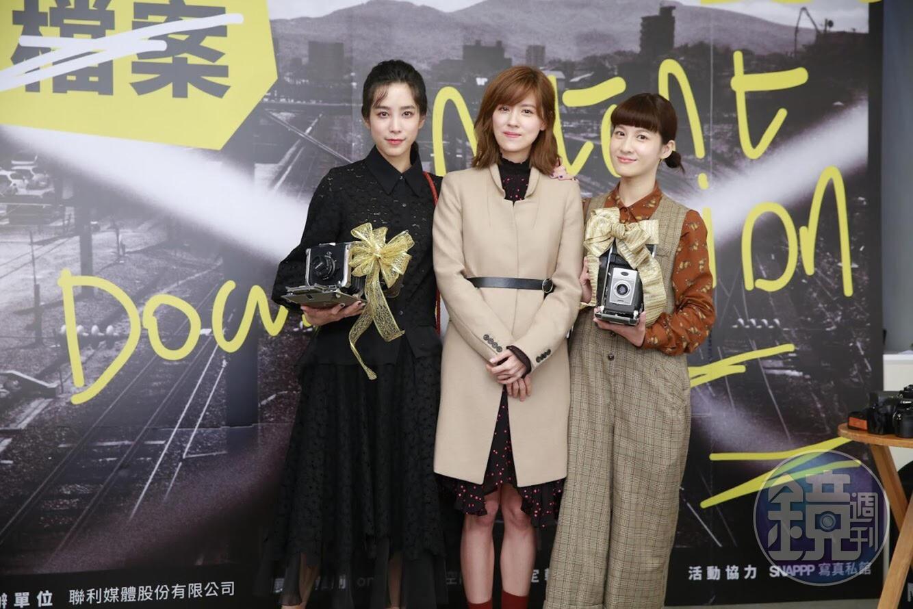 温貞菱（左起）、林予晞及連俞涵三人是個性興趣都很投契的好姊妹。