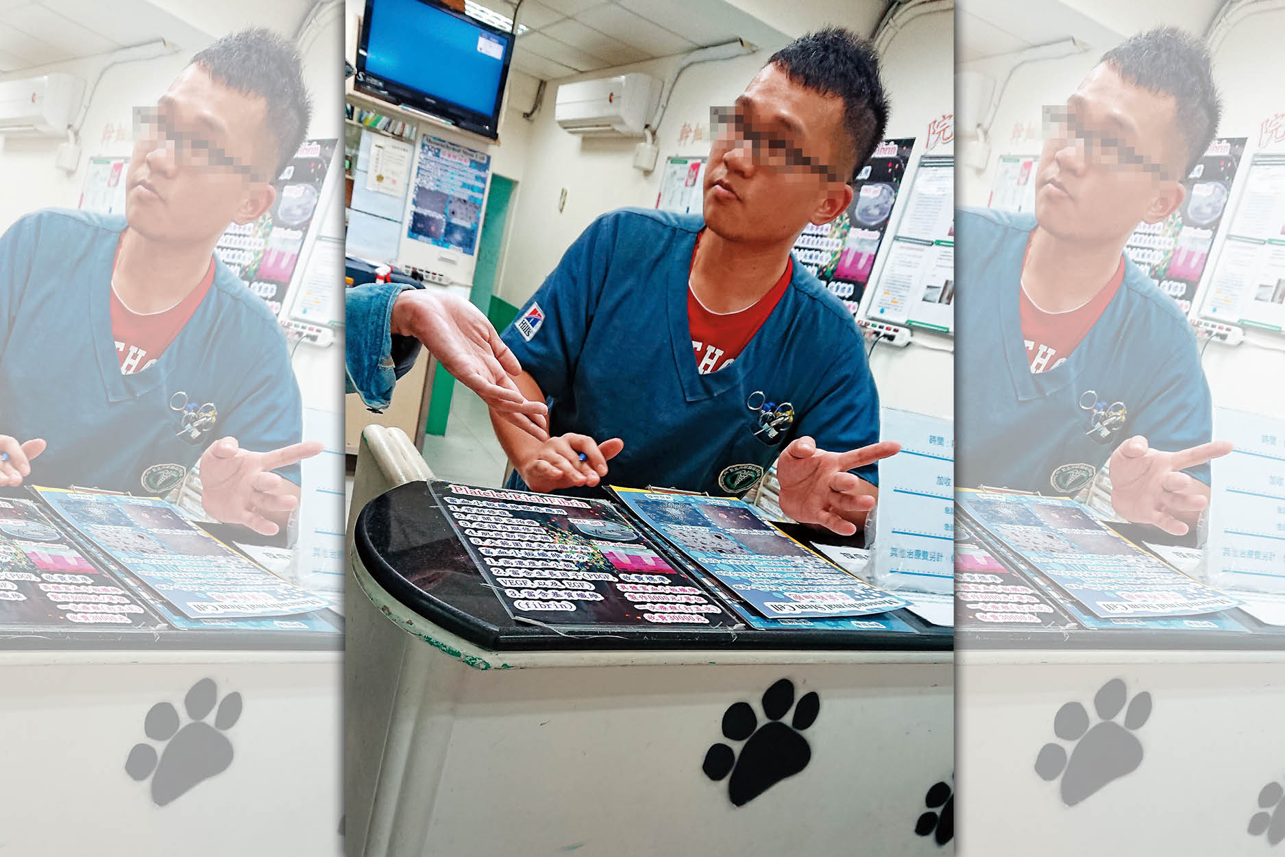 本刊直擊，李姓獸醫師滔滔不絕兜售以血犬血液製成的PRF製劑。