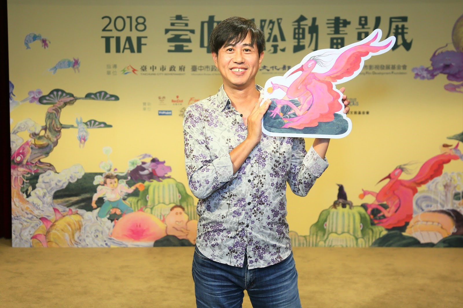 《重甲機神Baryon》是今年台中國際動畫影展的開幕片，導演之一黃瀛洲也出席記者會。（台中國際動畫影展提供）