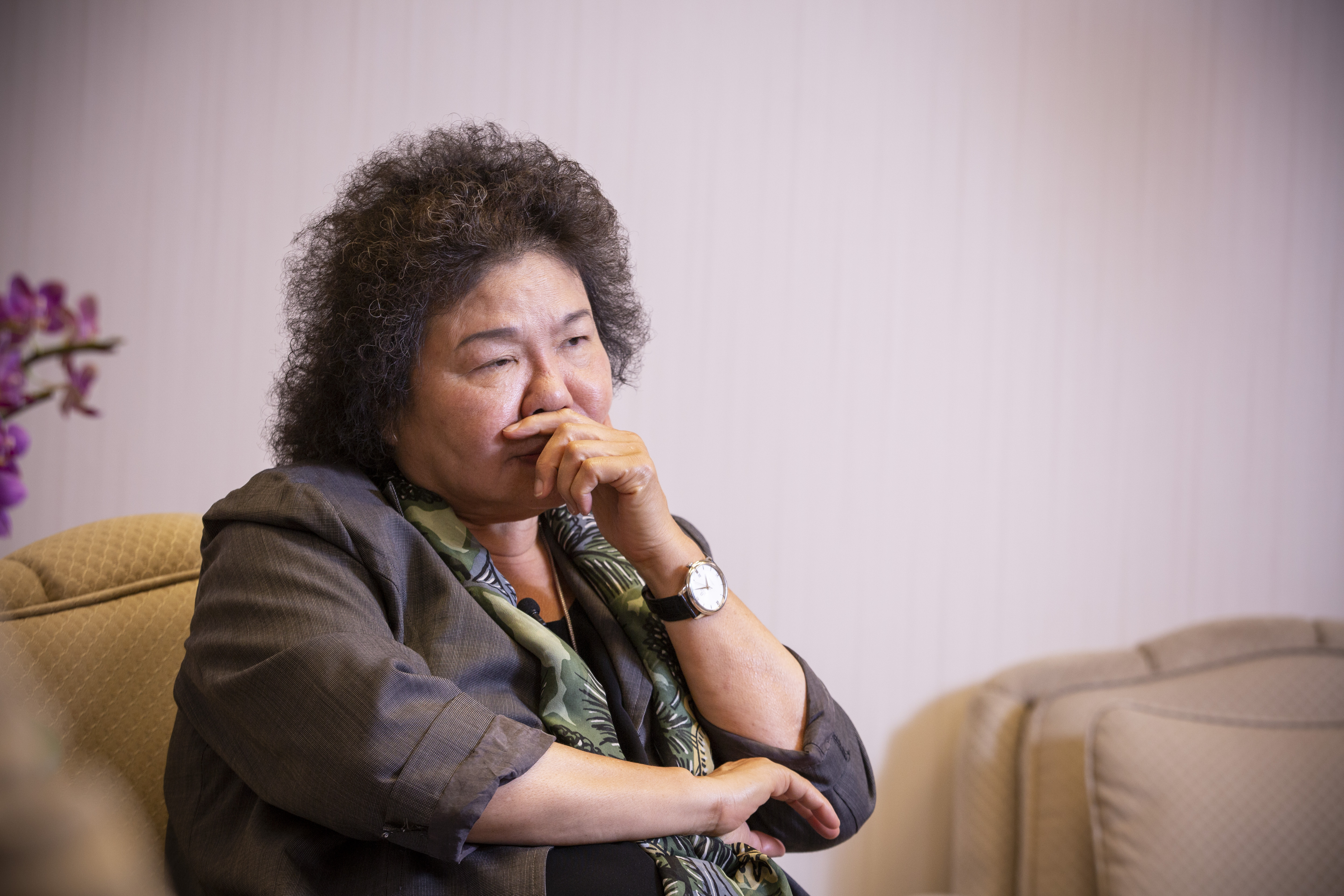 陳菊指出，民進黨主席不是誰指定，是黨員從下而上選舉，任何人願意在民進黨最困難的時候承擔，她都支持。