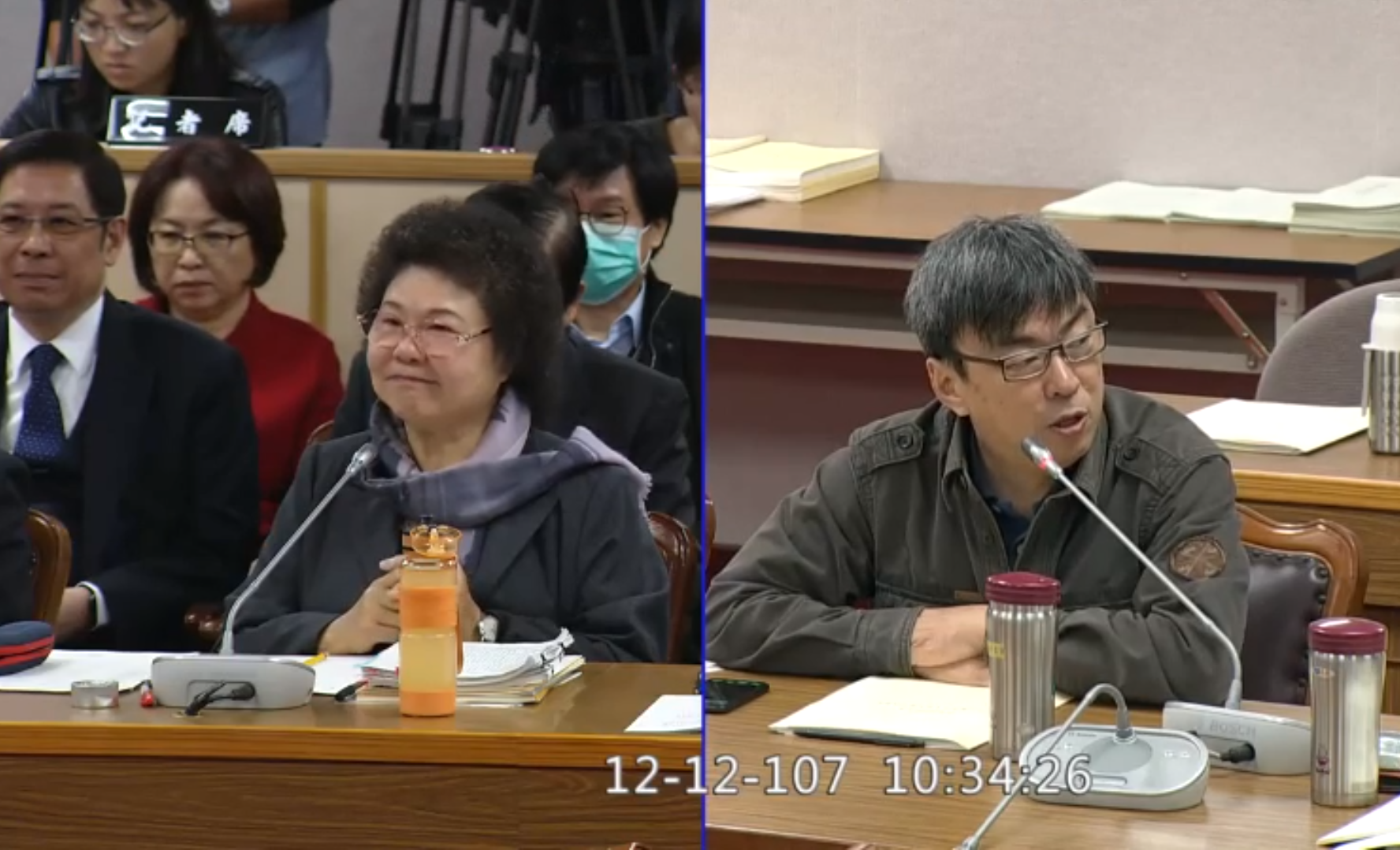 立委段宜康今（12日）質詢總統府祕書長陳菊。（翻攝立法院iVod網站）