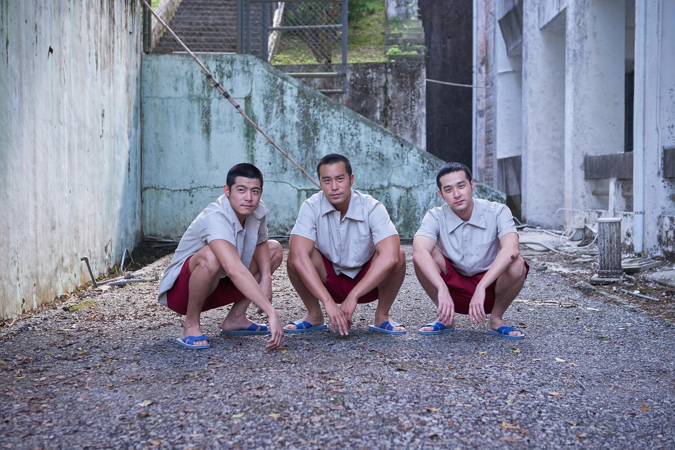 由張孝全（中）主演的《罪夢者》是Netflix投資的台灣原創劇集。（甲上娛樂提供）