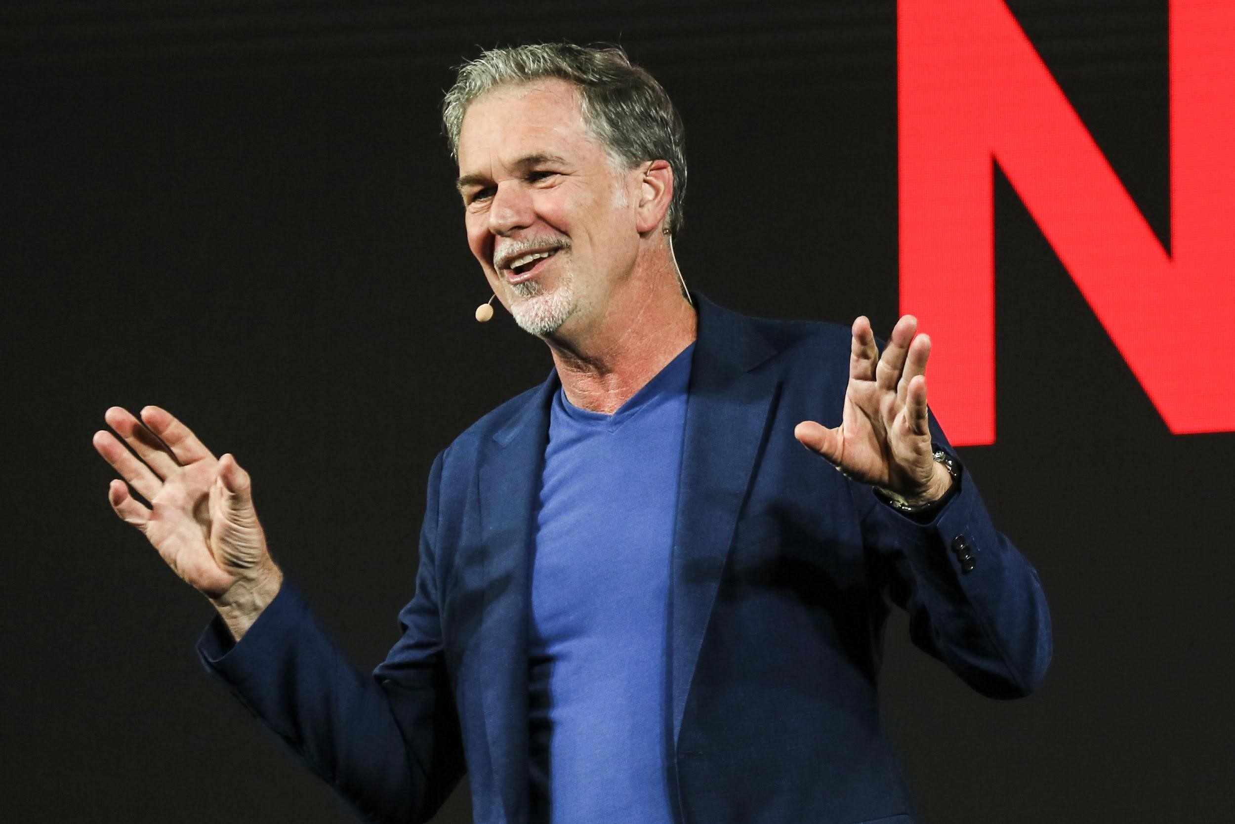 Netflix創辦人兼執行長里德海斯汀認為，好故事能為全球觀眾搭起情感的橋梁。（Netflix提供）